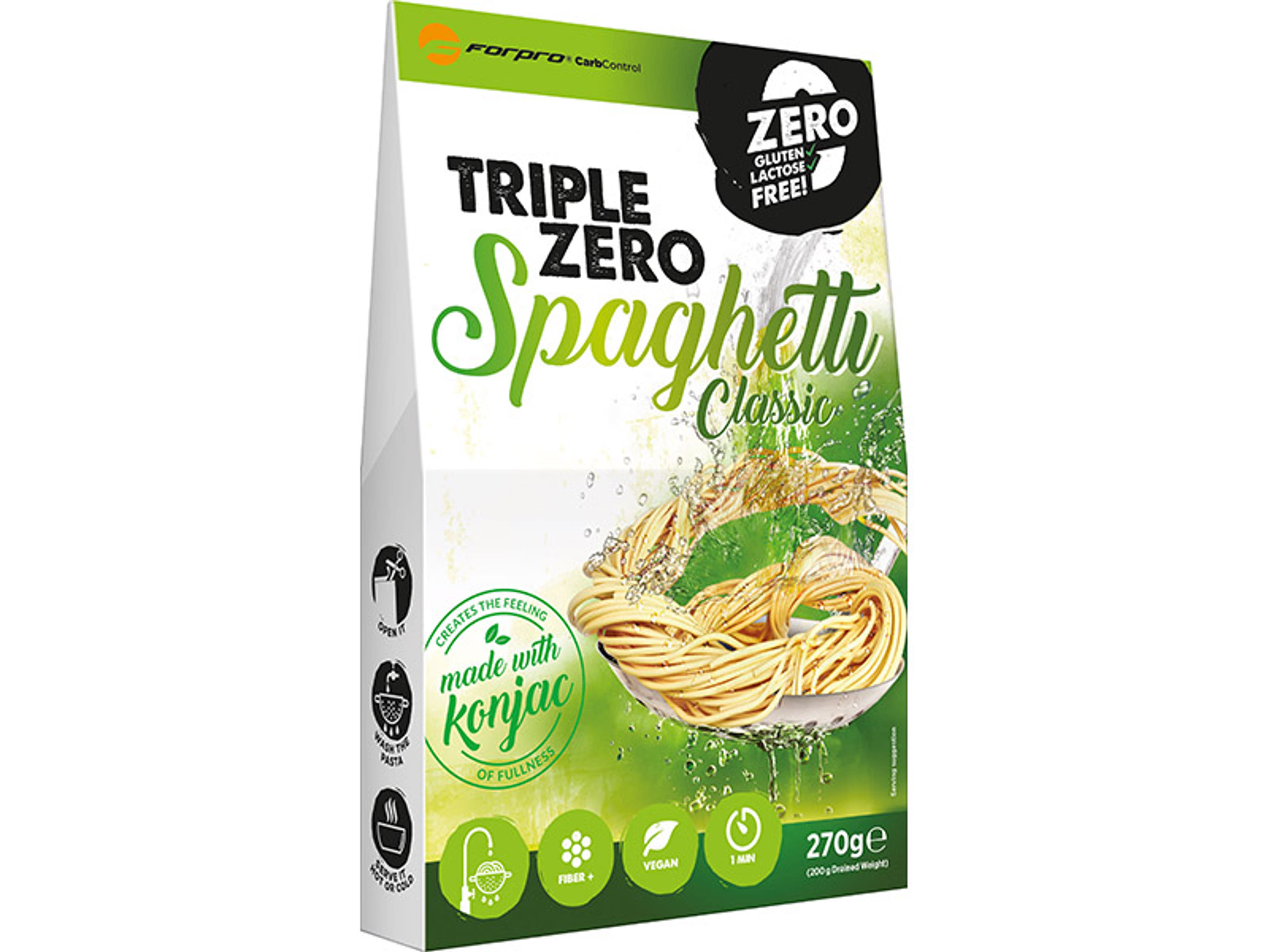 Forpro Carb Control Triple Zero Pasta spagetti - 270 g-2