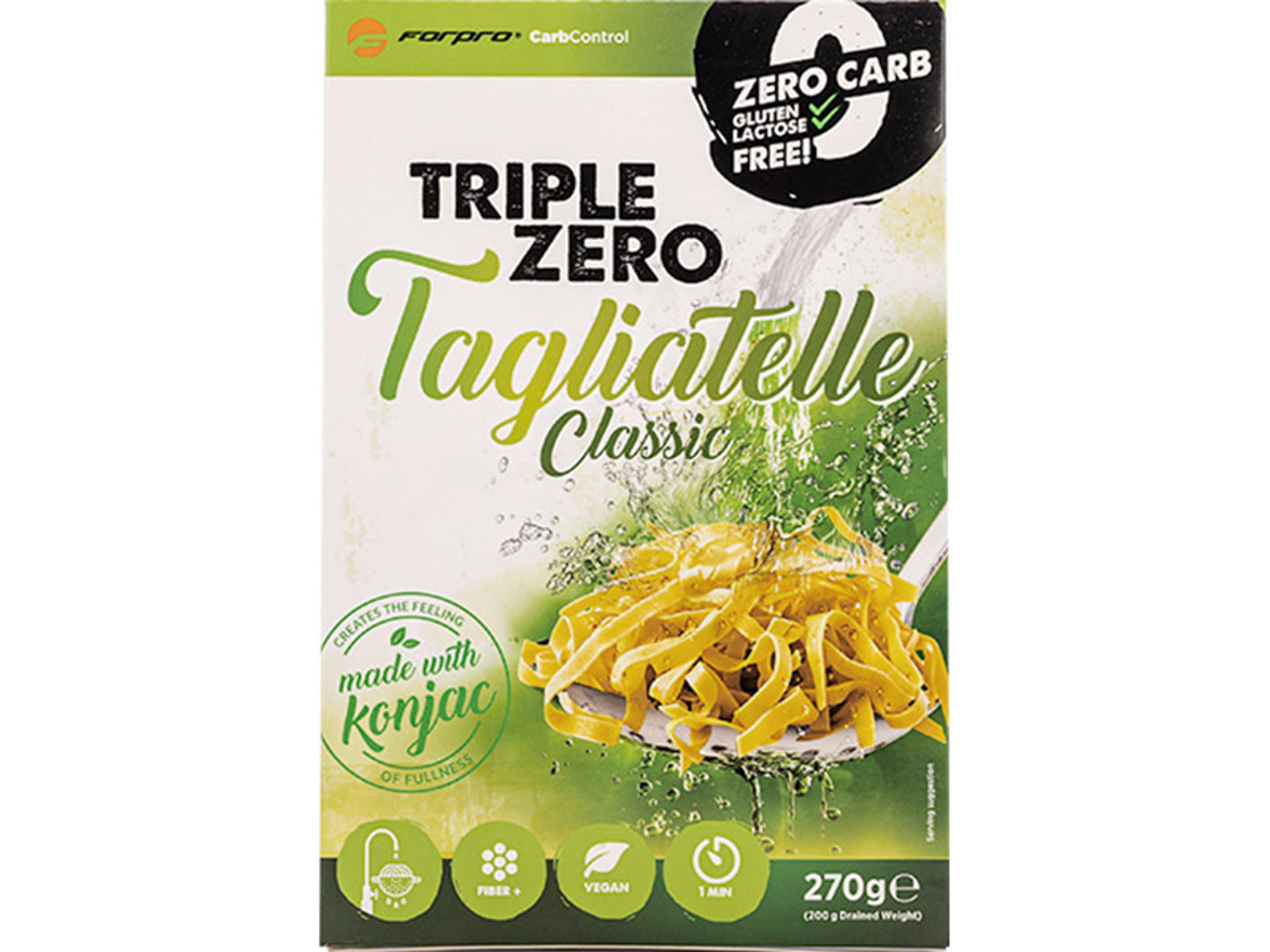 Forpro Carb Control Triple Zero Pasta Classic Tagliatelle - 270 g-1