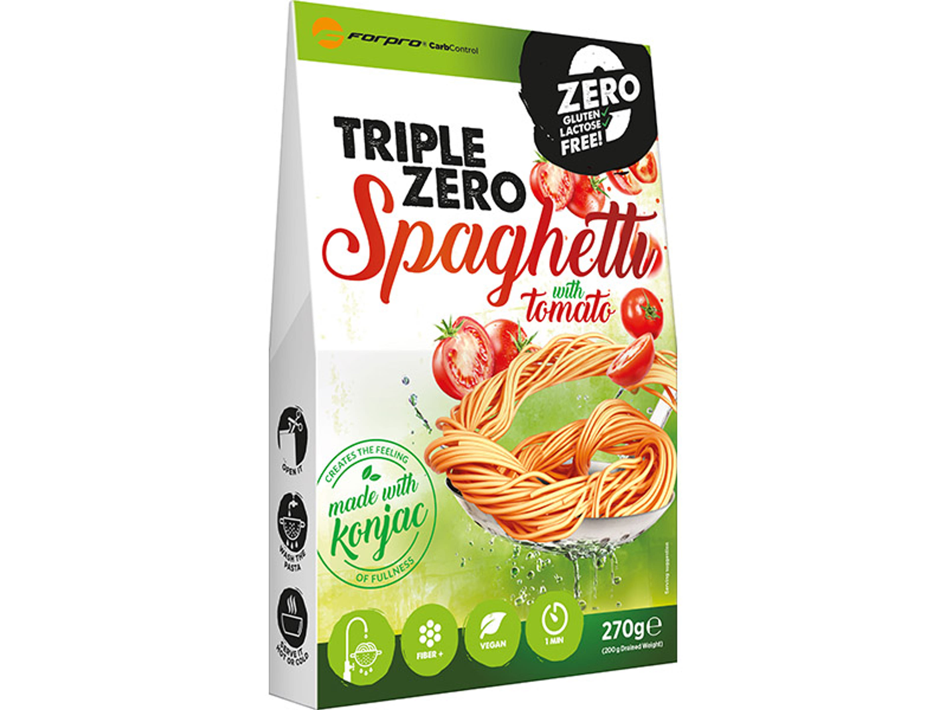 Forpro Carb Control Triple Zero Pasta spagetti paradicsommal - 270 g-2