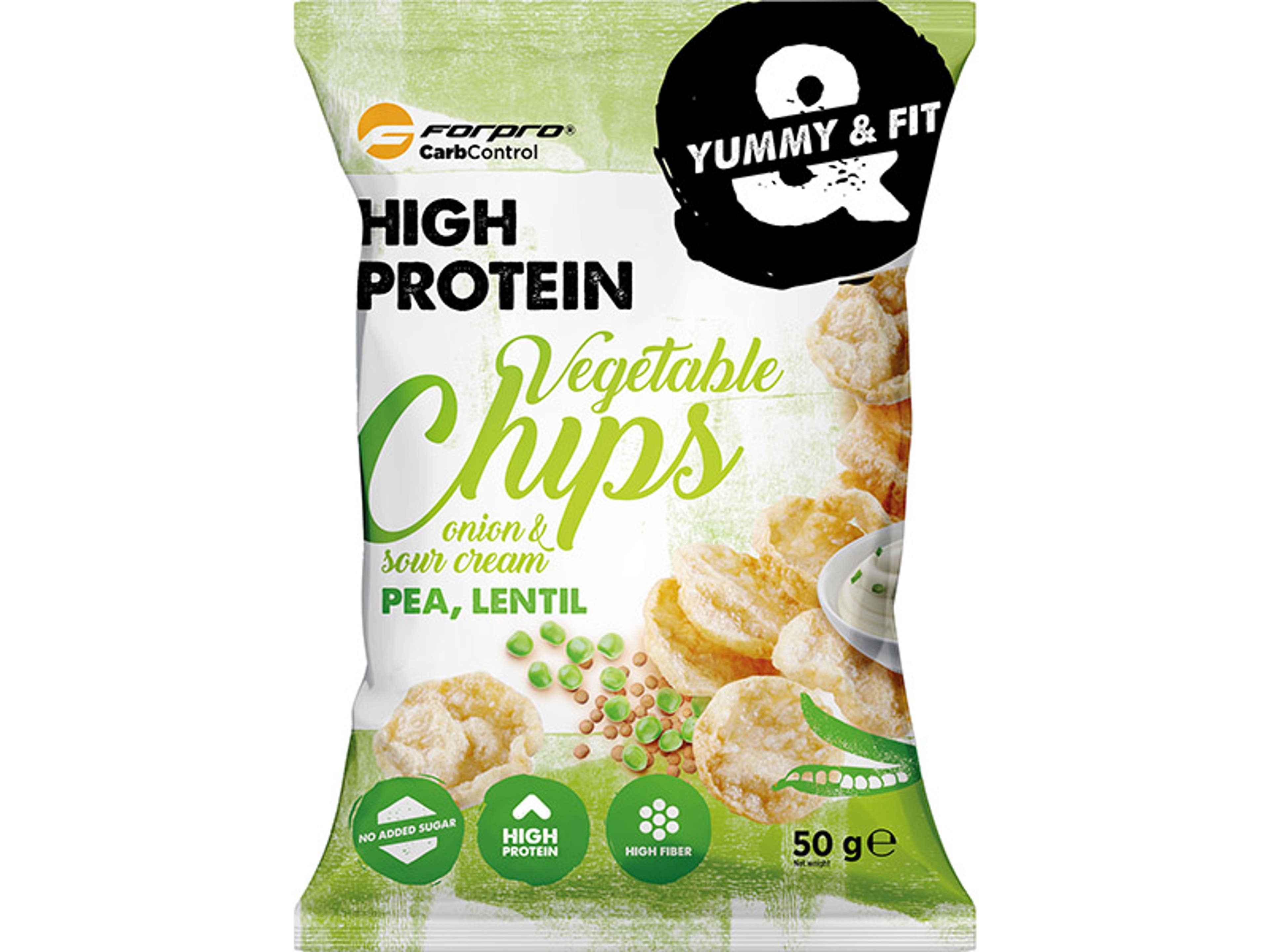 Forpro Carb Control High protein chips, hagymás - 50 g