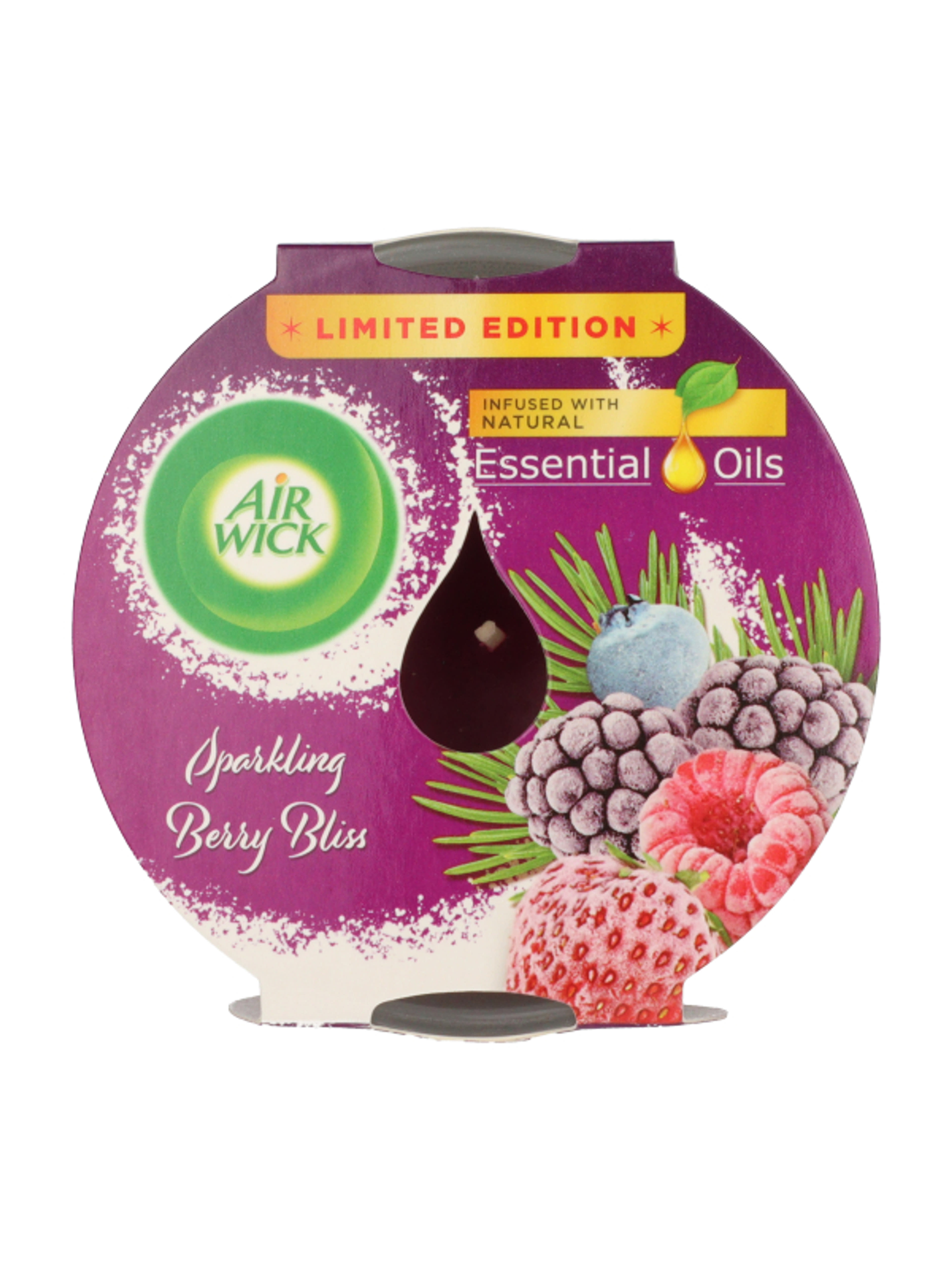 Air Wick Essential Oils illatgyertya pezsgő és téli gyümölcs illattal - 220 g-4