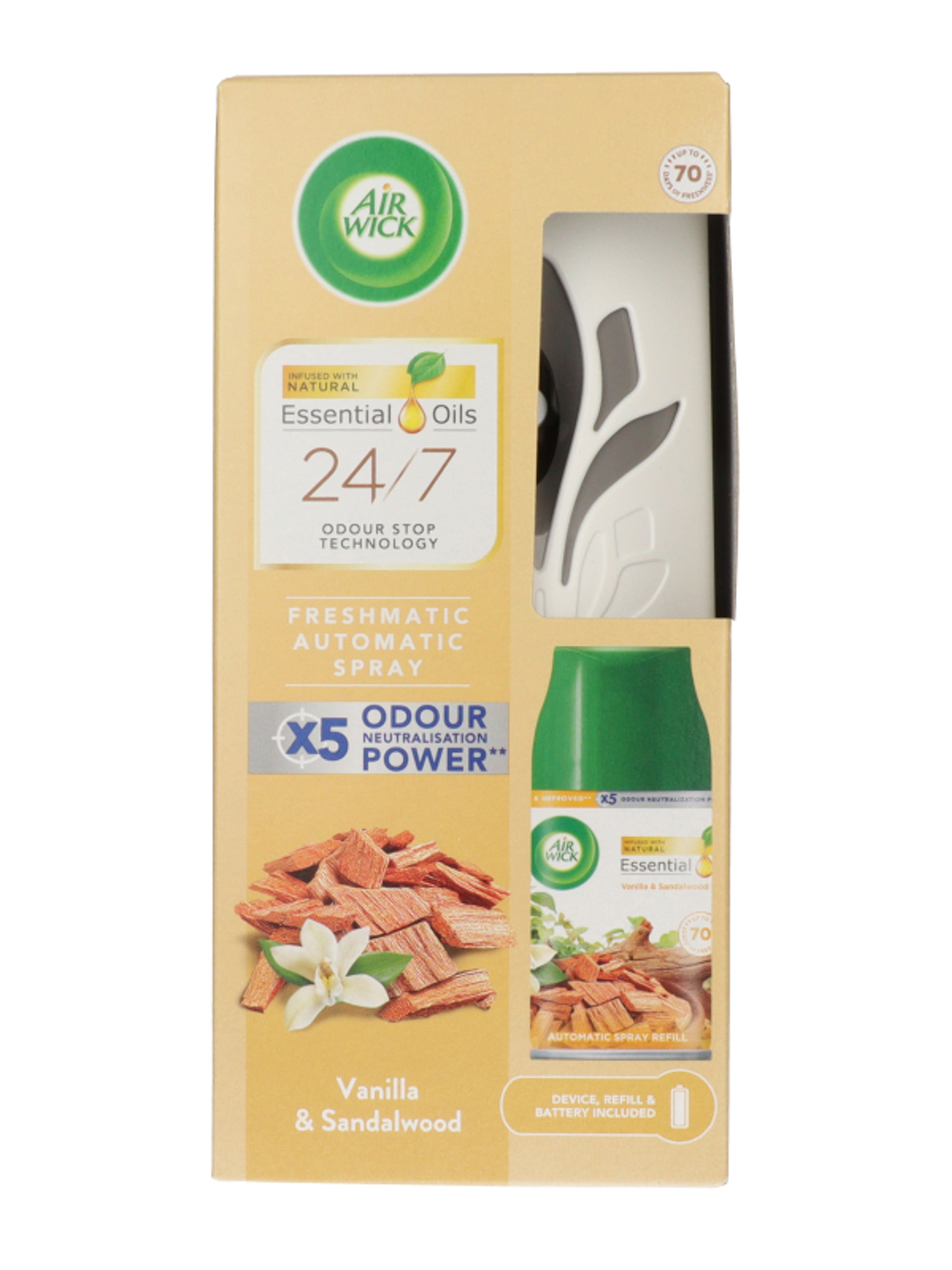 Air Wick Freshmatic automata légfrissítő készülék vanília és szantálfa illattal - 250 ml-3