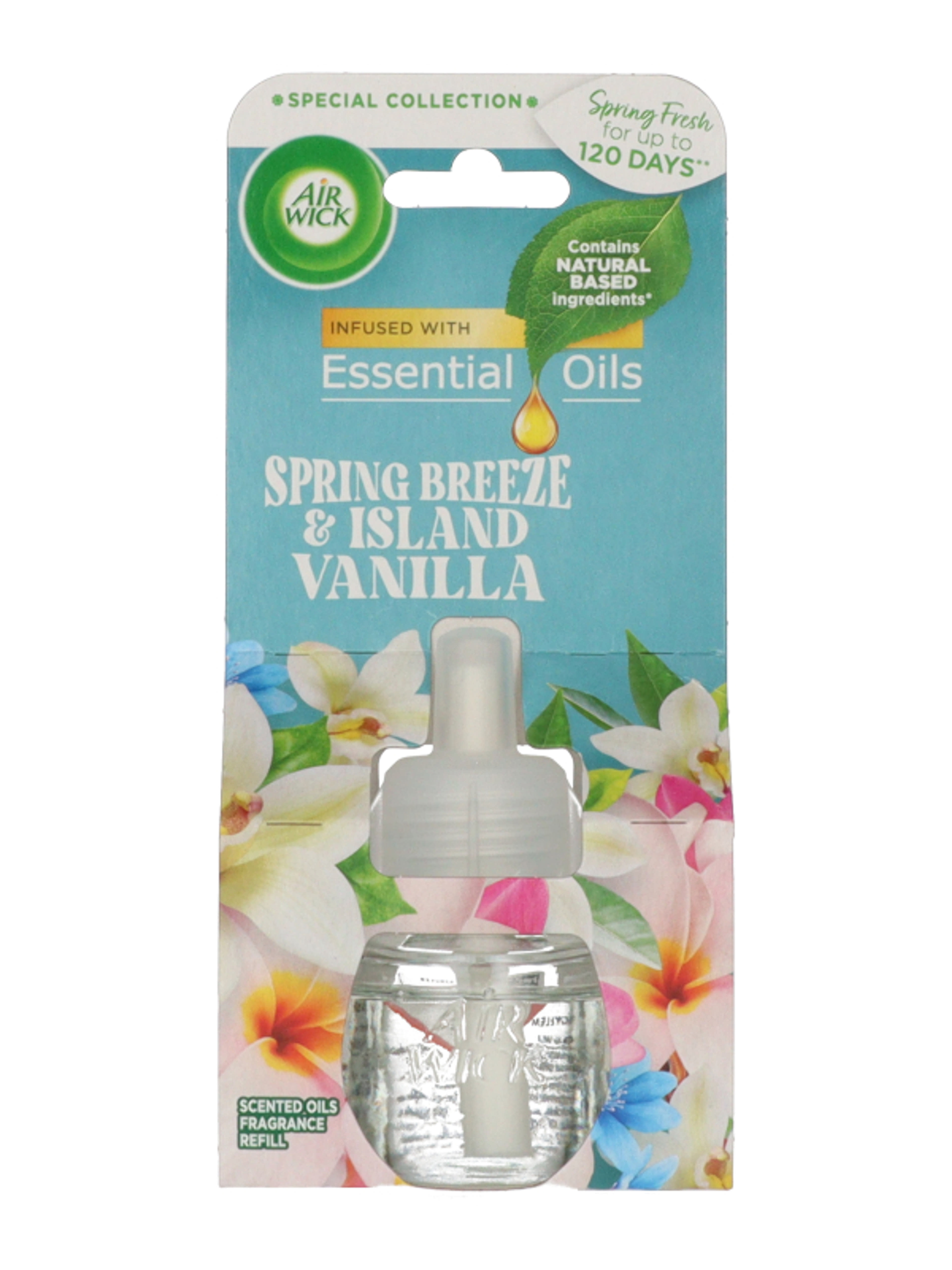 Air Wick elektromos légfrissítő utántöltő tavaszi szellő és vanília illattal - 19 ml