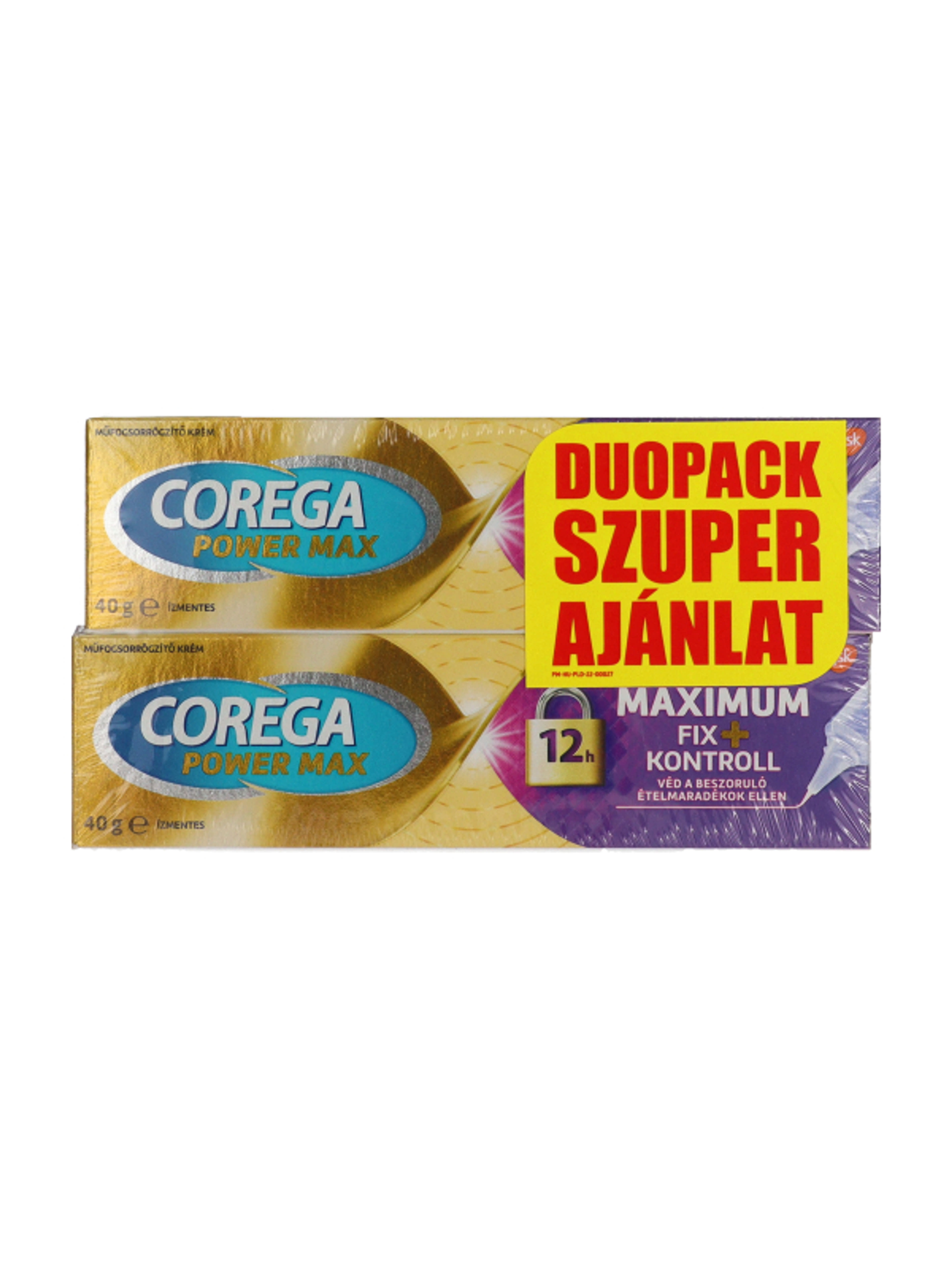 Corega Max Kontroll műfogsorrögzítő duopack 2x40 g - 80 g-2