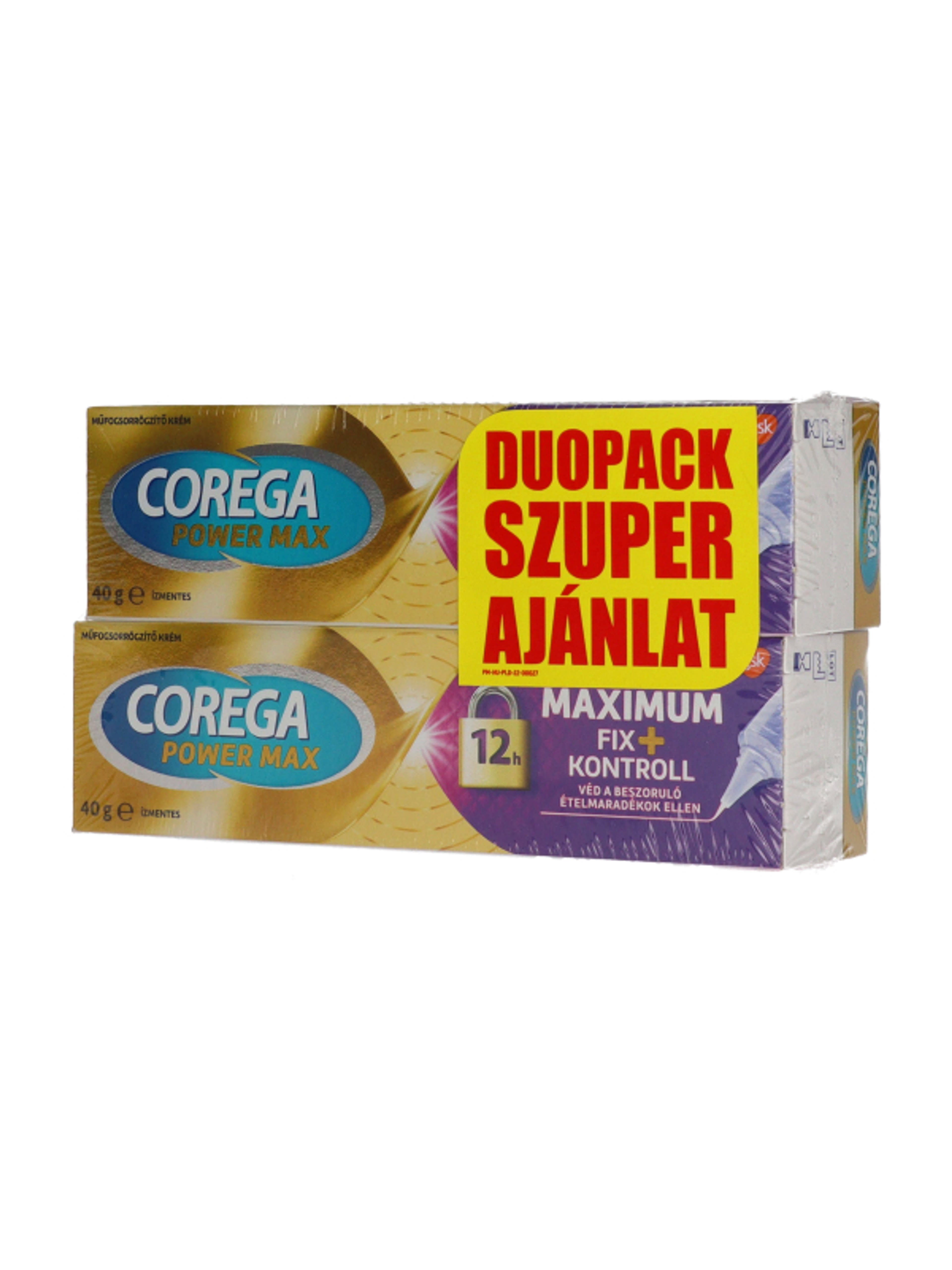 Corega Max Kontroll műfogsorrögzítő duopack 2x40 g - 80 g-3