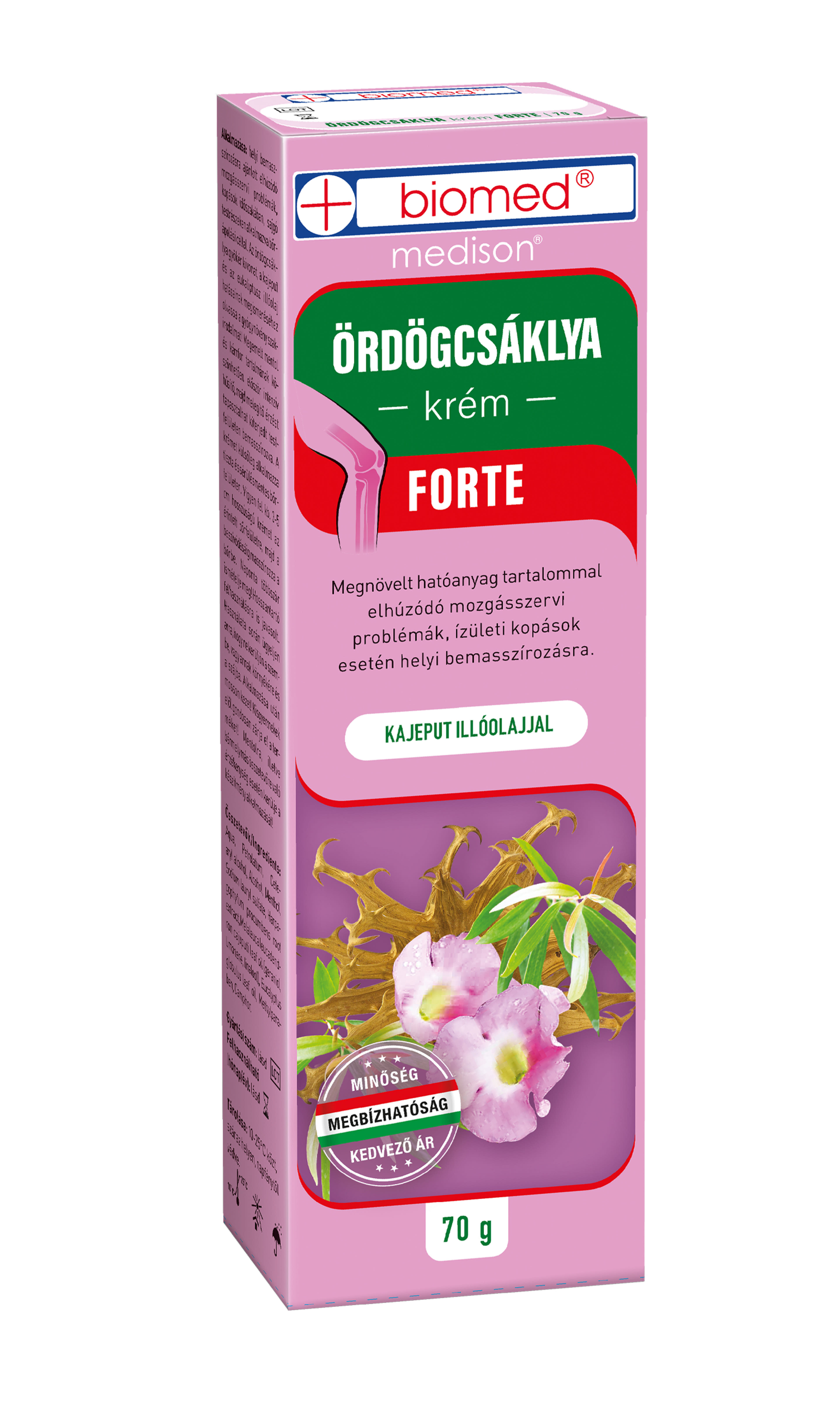 Biomed Ördögcsáklya Forte krém - 70 g