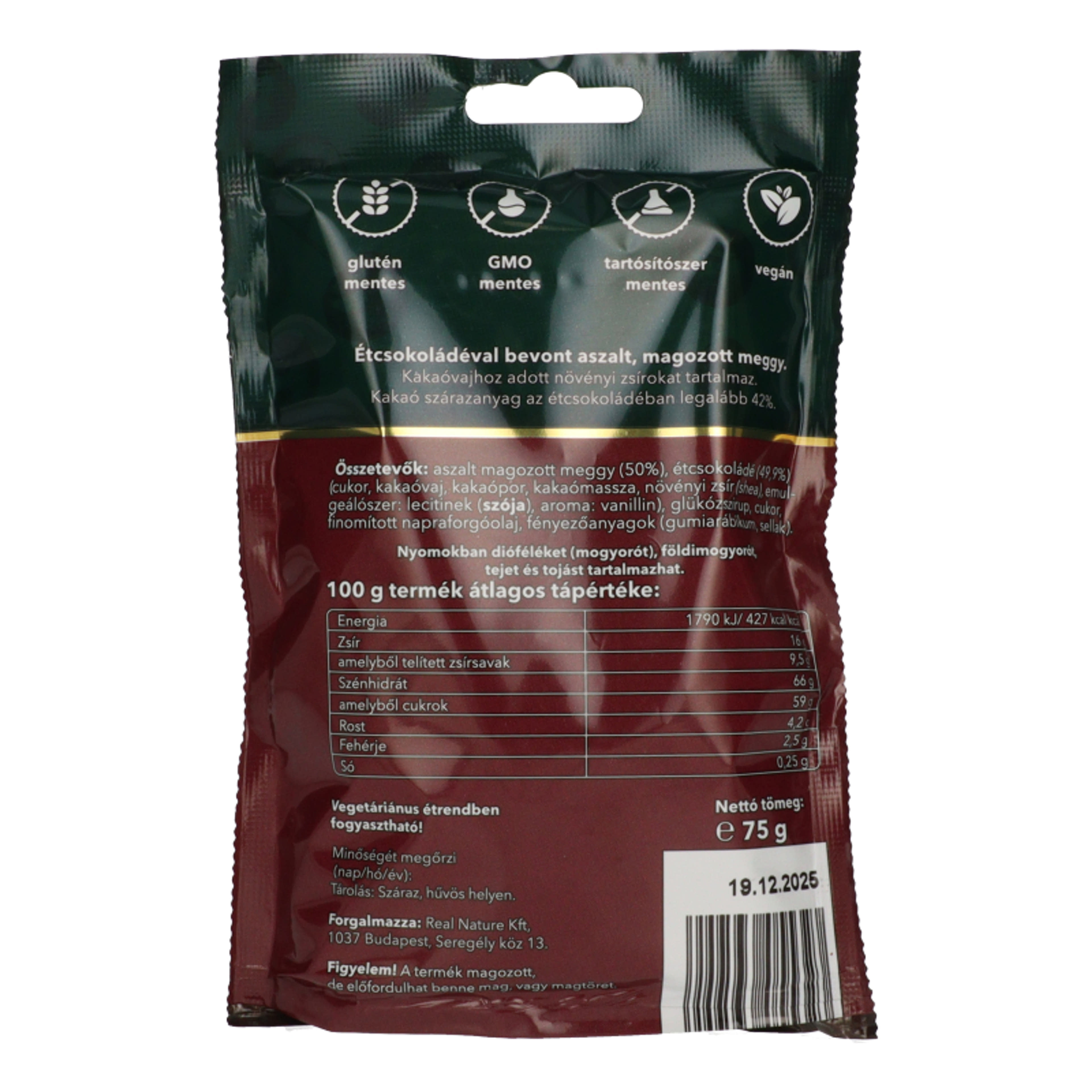 Real Nature étcsokoládés meggy - 75 g-4