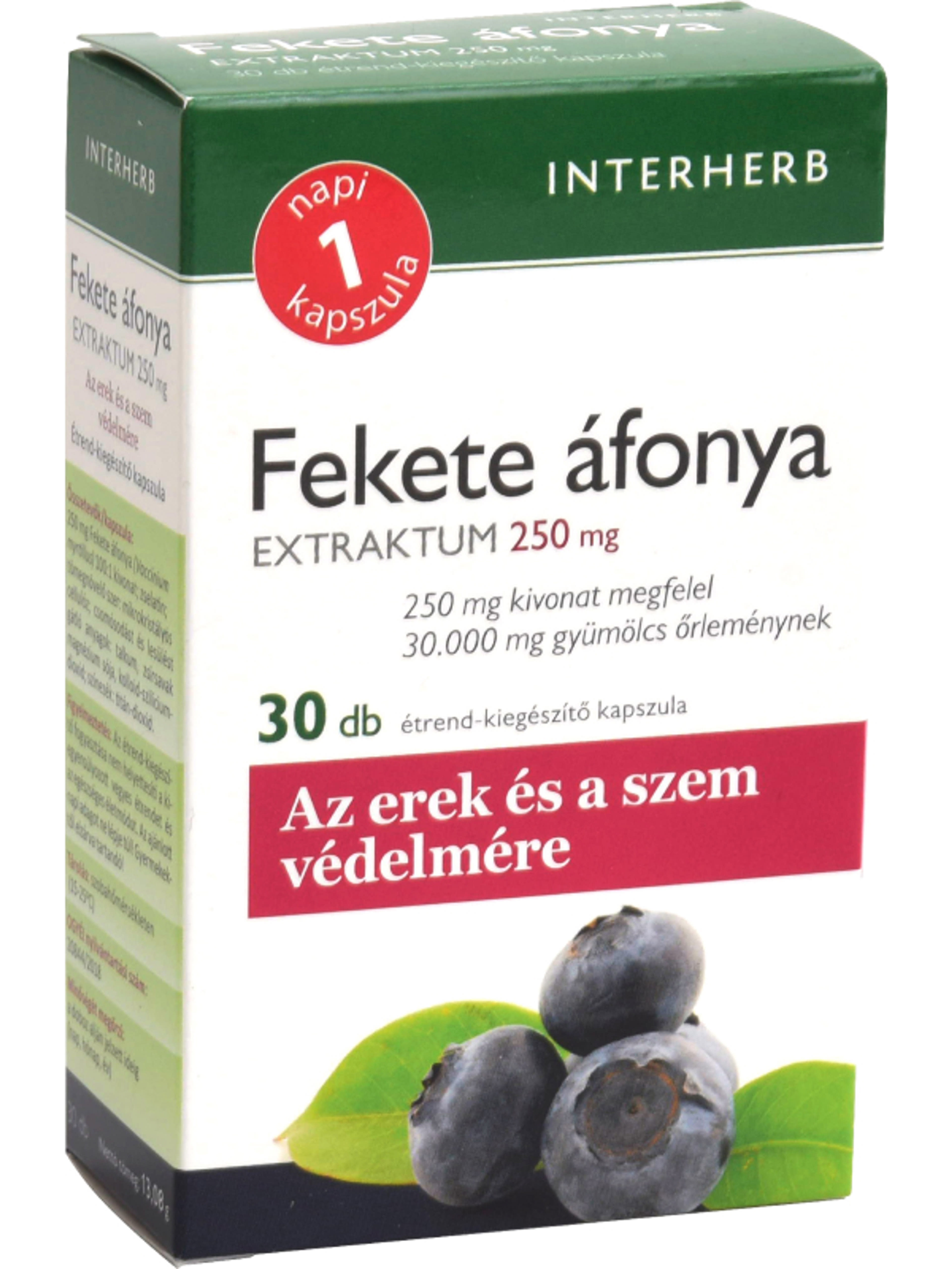 Interherb napi 1 fekete áfonya extraktum 250 mg - 30 db-1