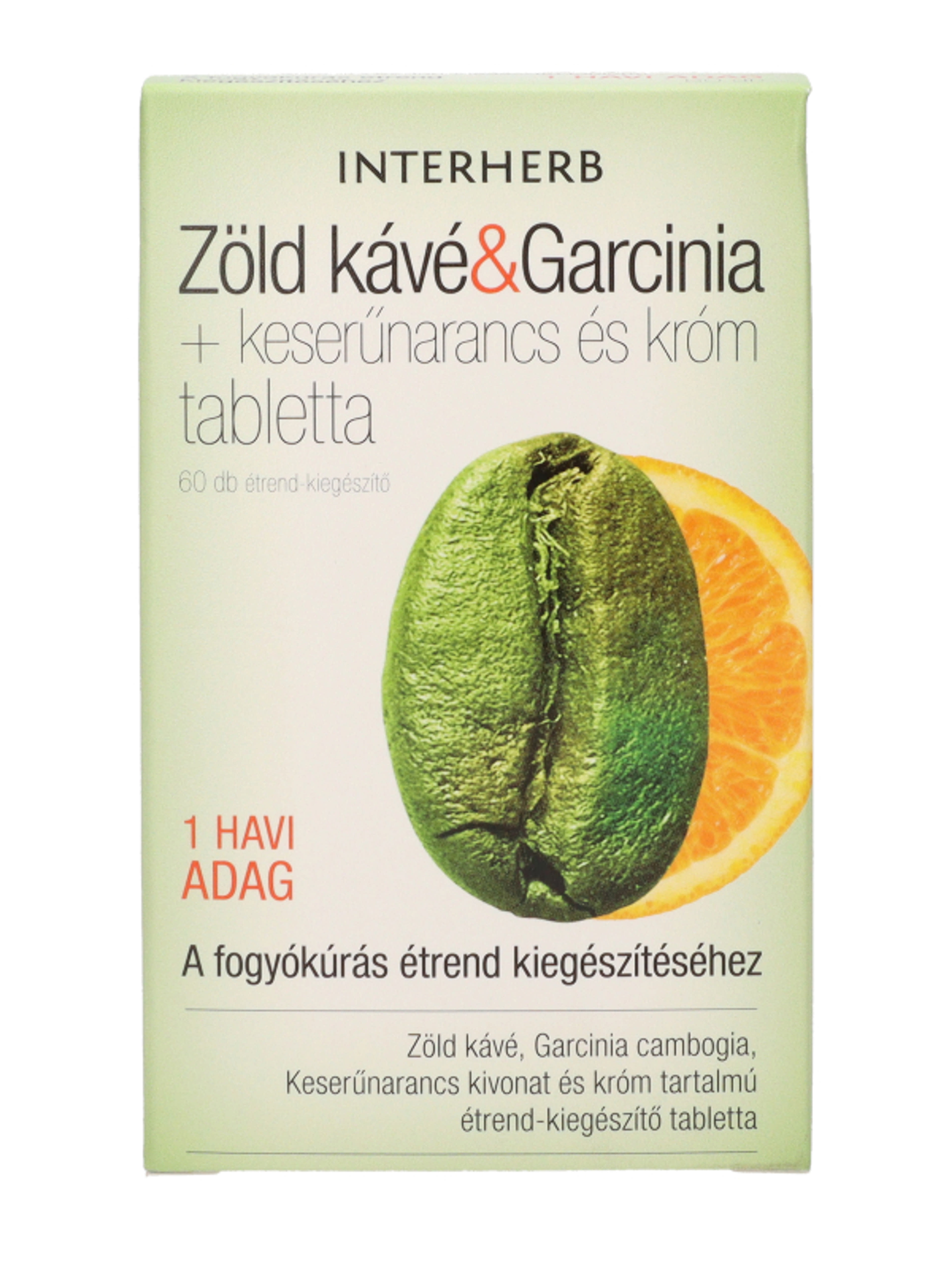Interherb Zöld Kávé És Garcinia Tabletta - 60 db-2