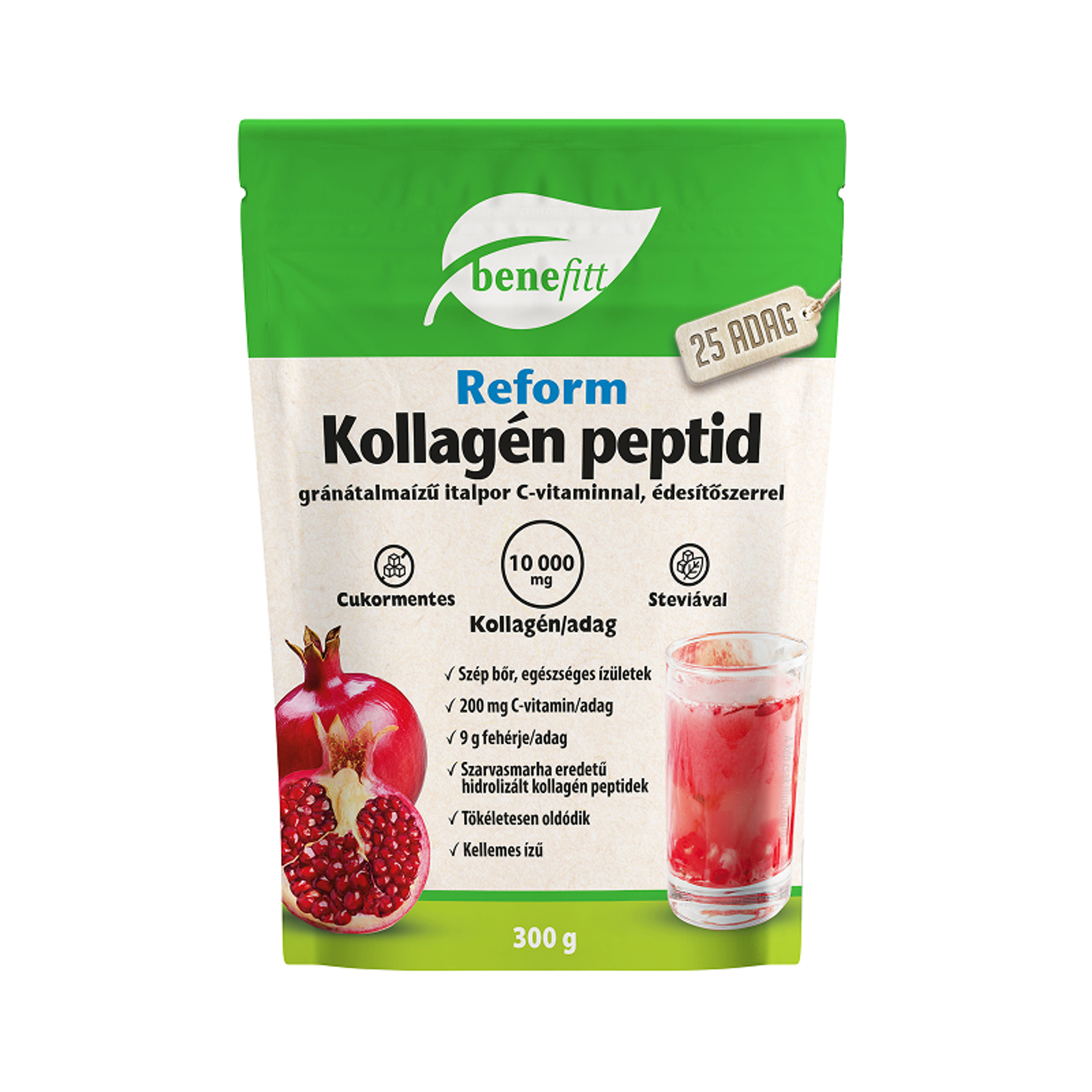 Benefitt Reform marhakollagén italpor, gránátalma - 300 g