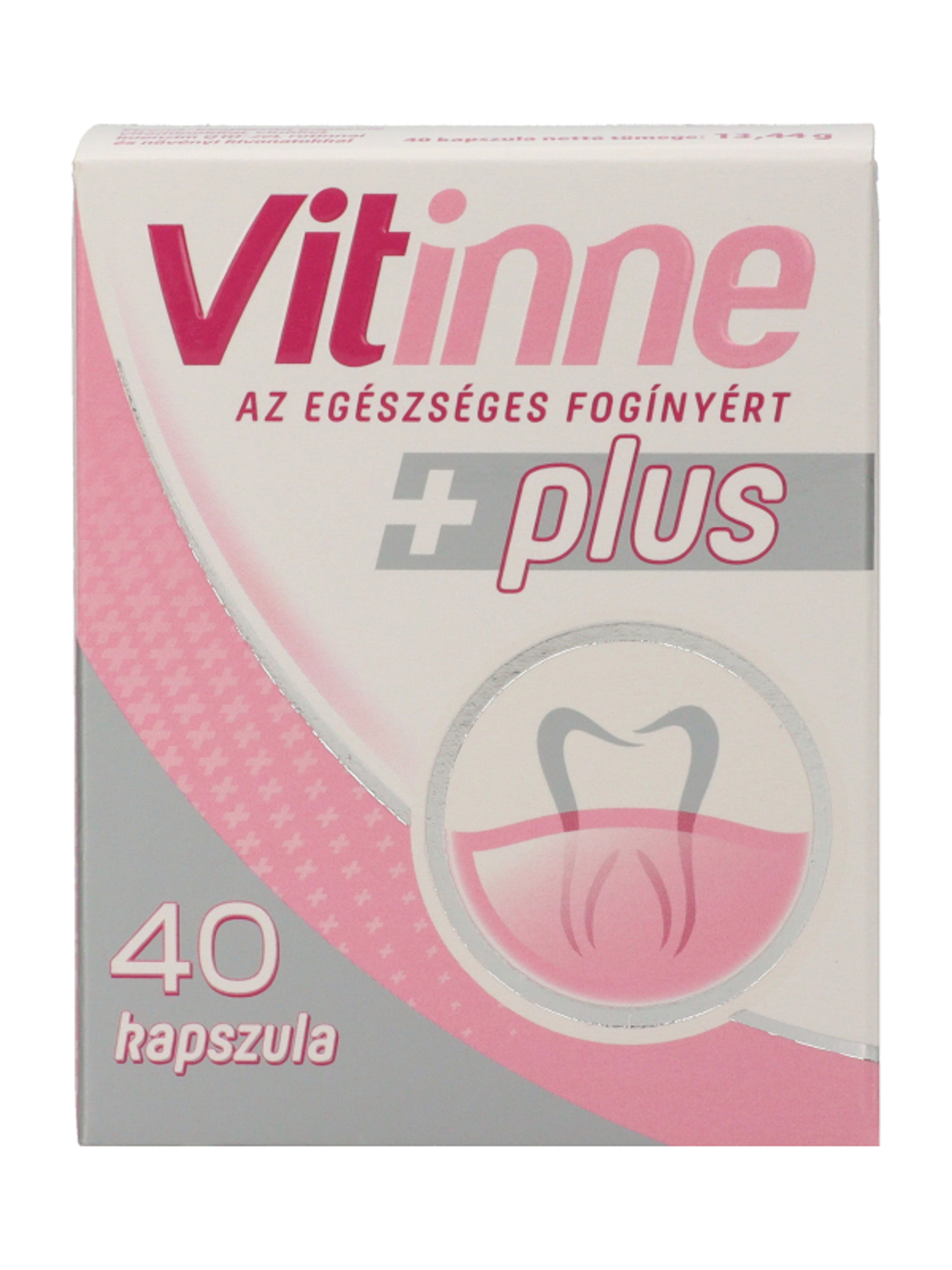 Vitinne Plus Vitaminokkal És Cinkkel Étrend-Kiegészítő Kapszula - 13,44g 40 db-2