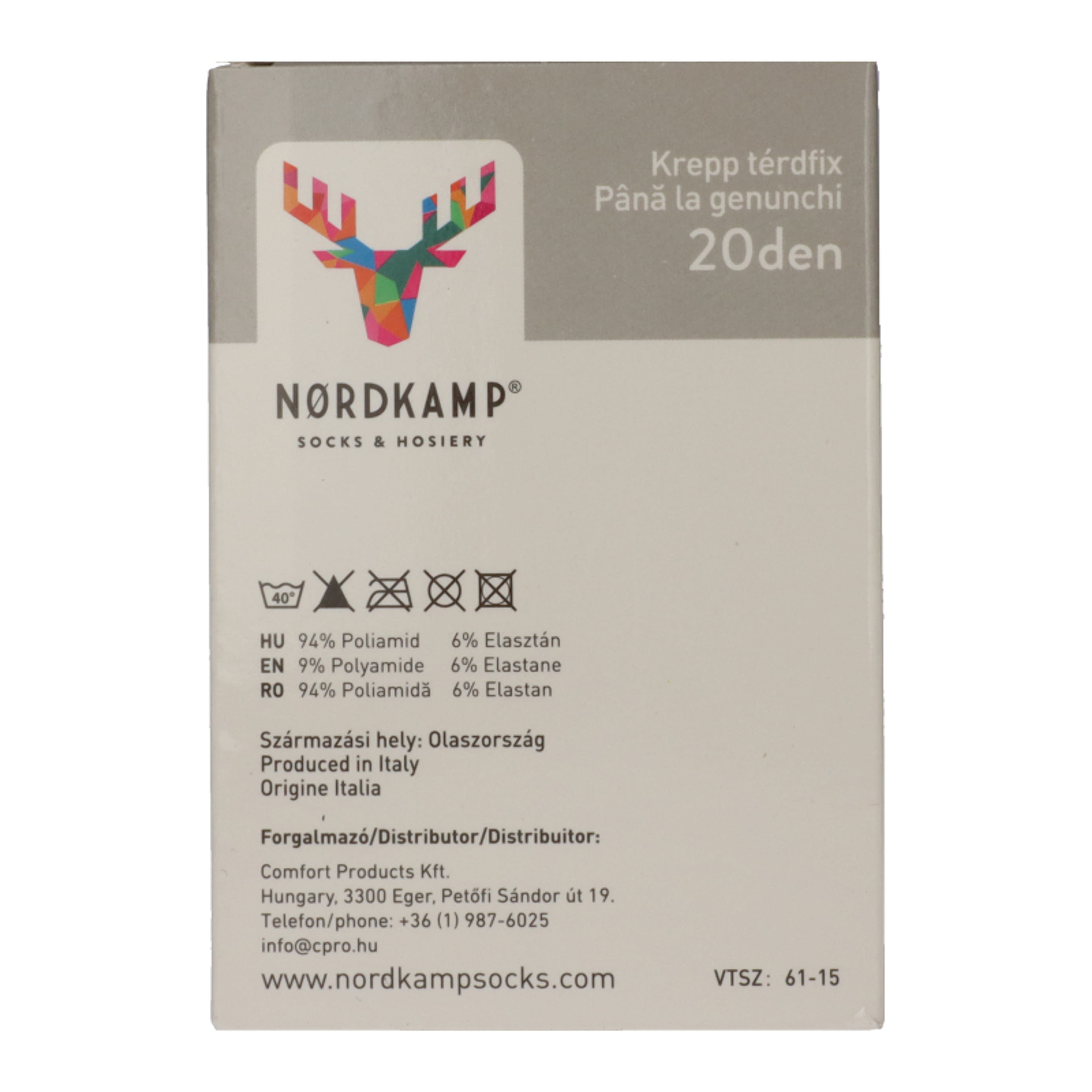 Nordkamp Krepp térdfix 20 den /fekete - 1 db-3