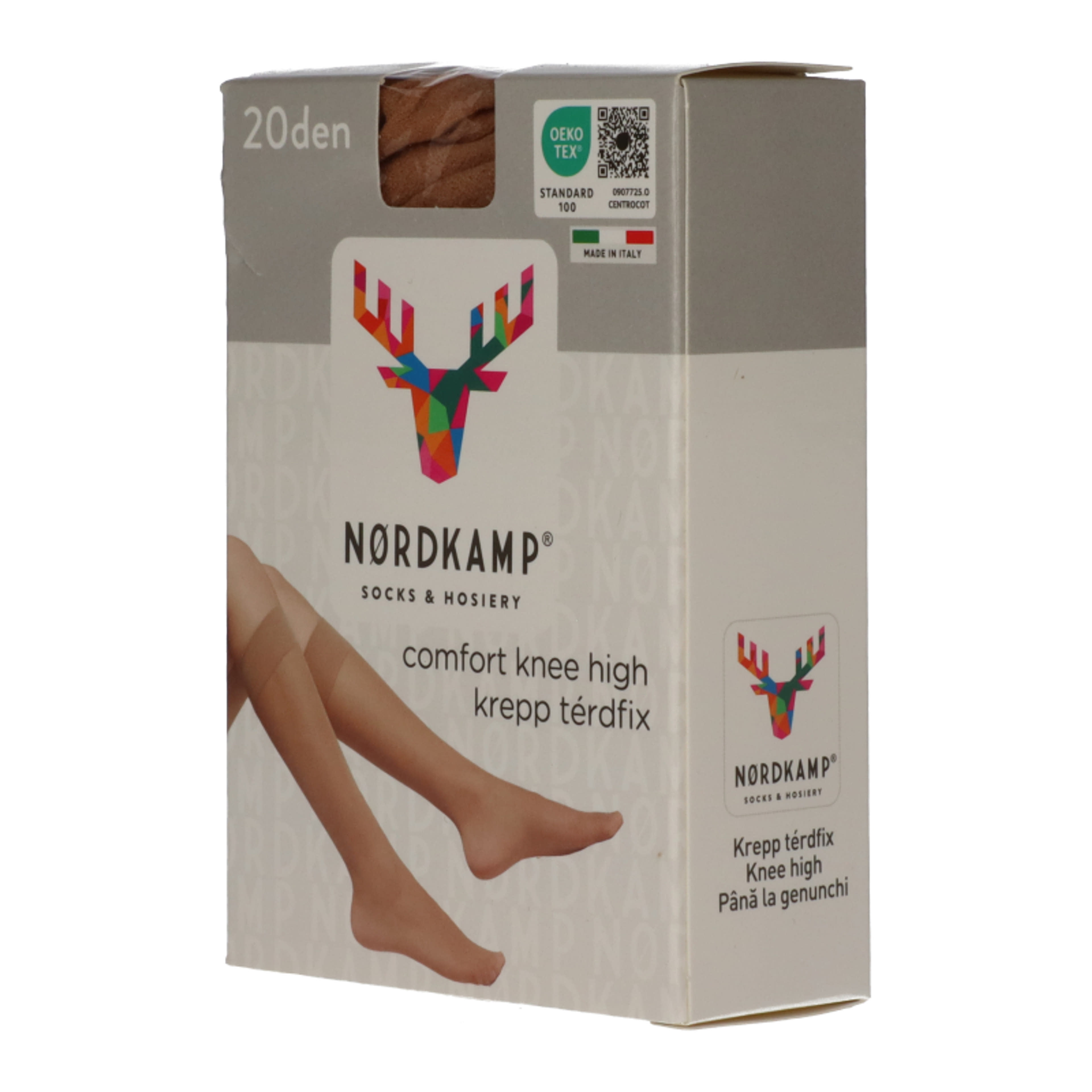 Nordkamp Krepp térdfix 20 den /bézs - 1 db-2