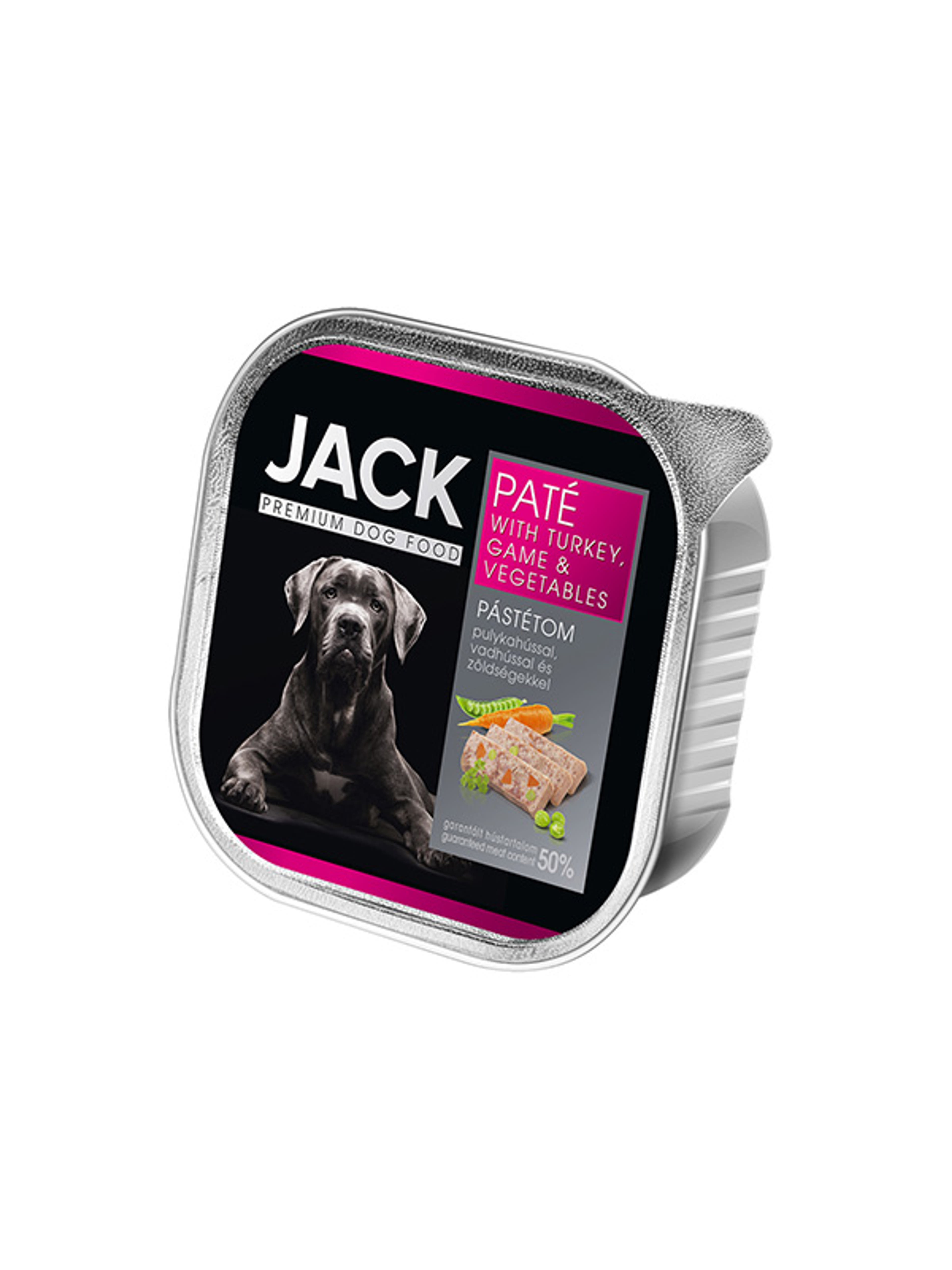 Jack alutál kutyáknak pulyka, vad&zöldség pástétom - 150 g