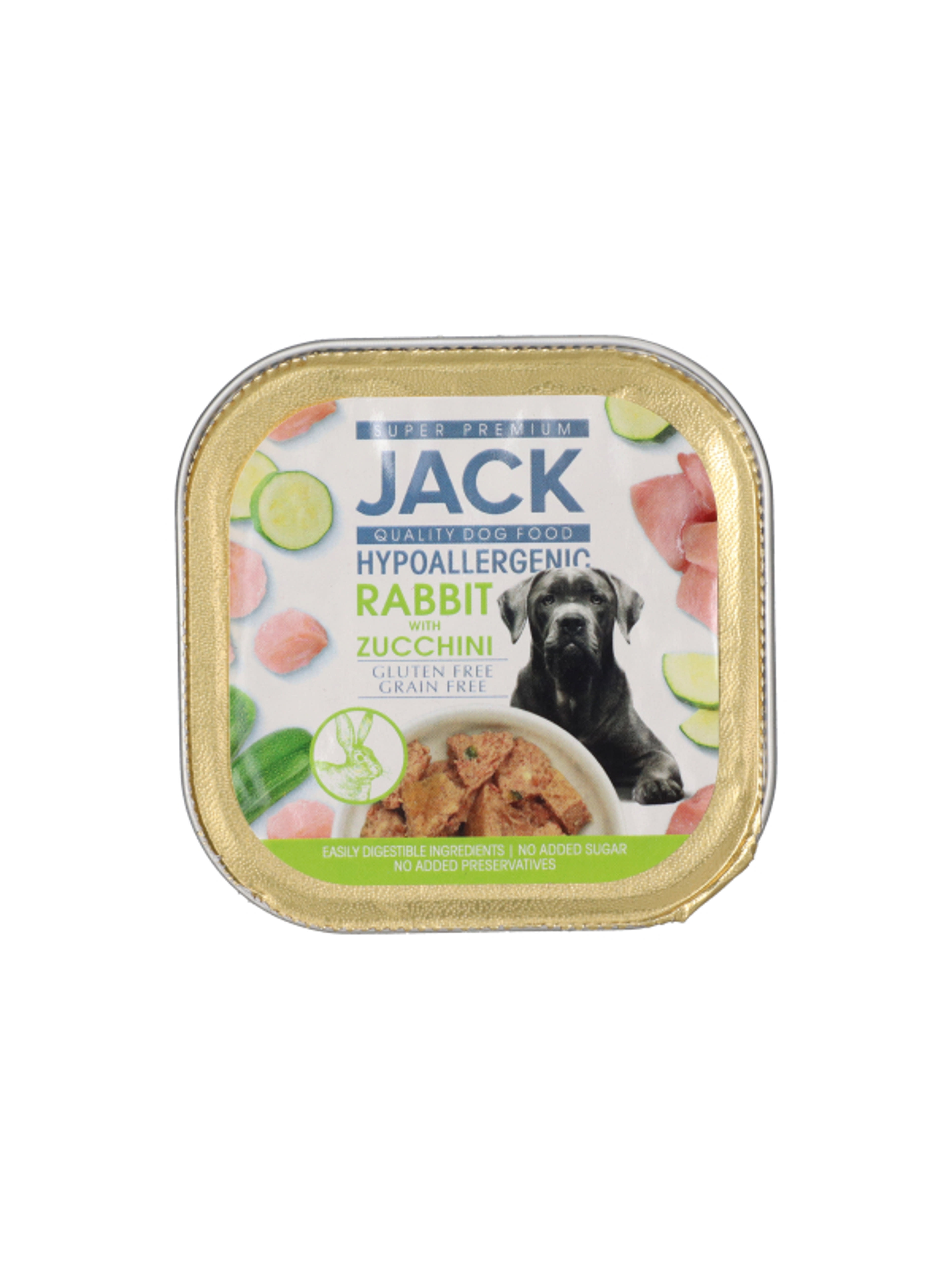 Jack Super Premium alutál nyúlhús cukkinivel pástétom hipoallergén - 150 g