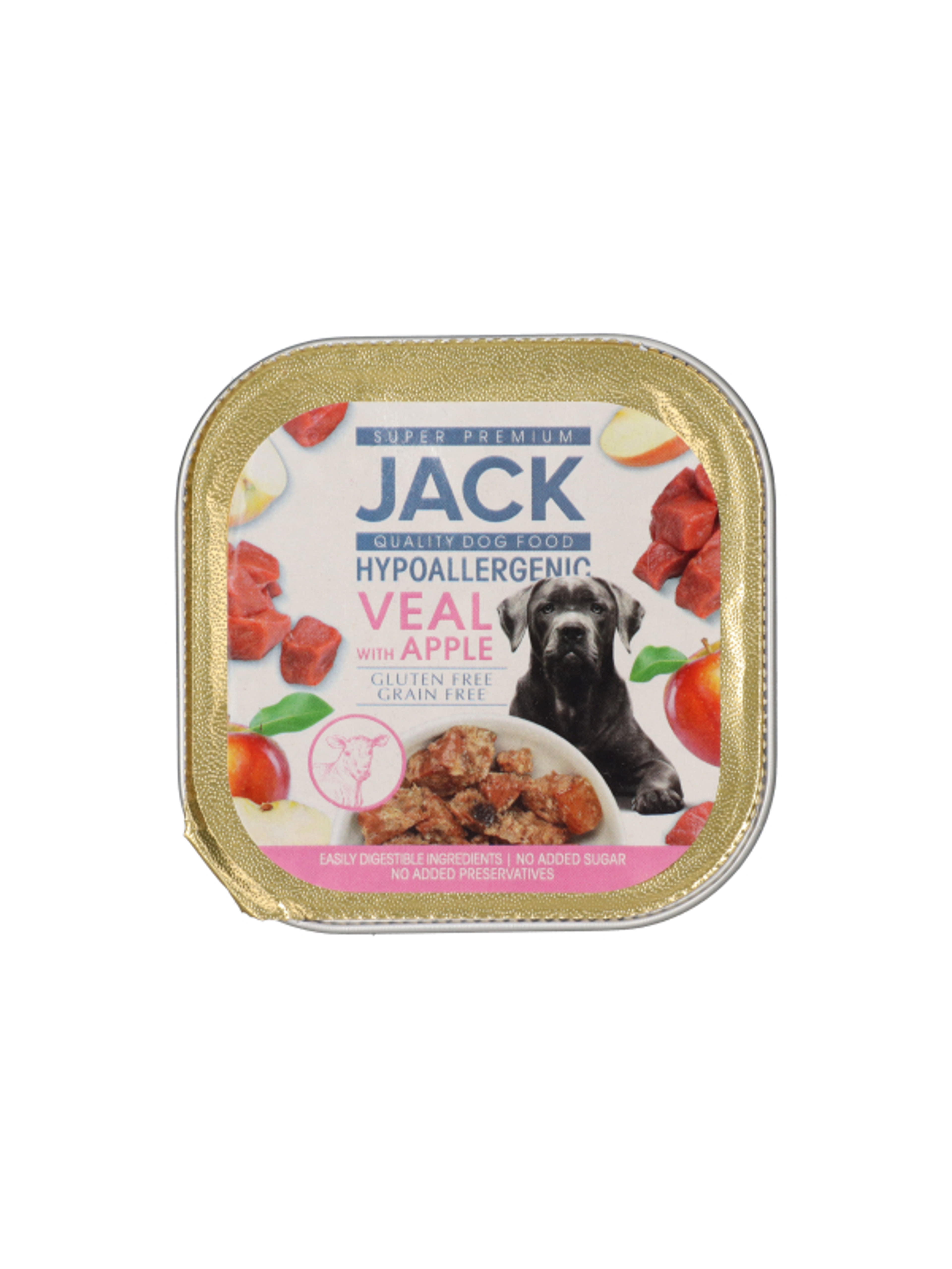 Jack Super Premium alutál borjúhús almával pástétom hipoallergén - 150 g
