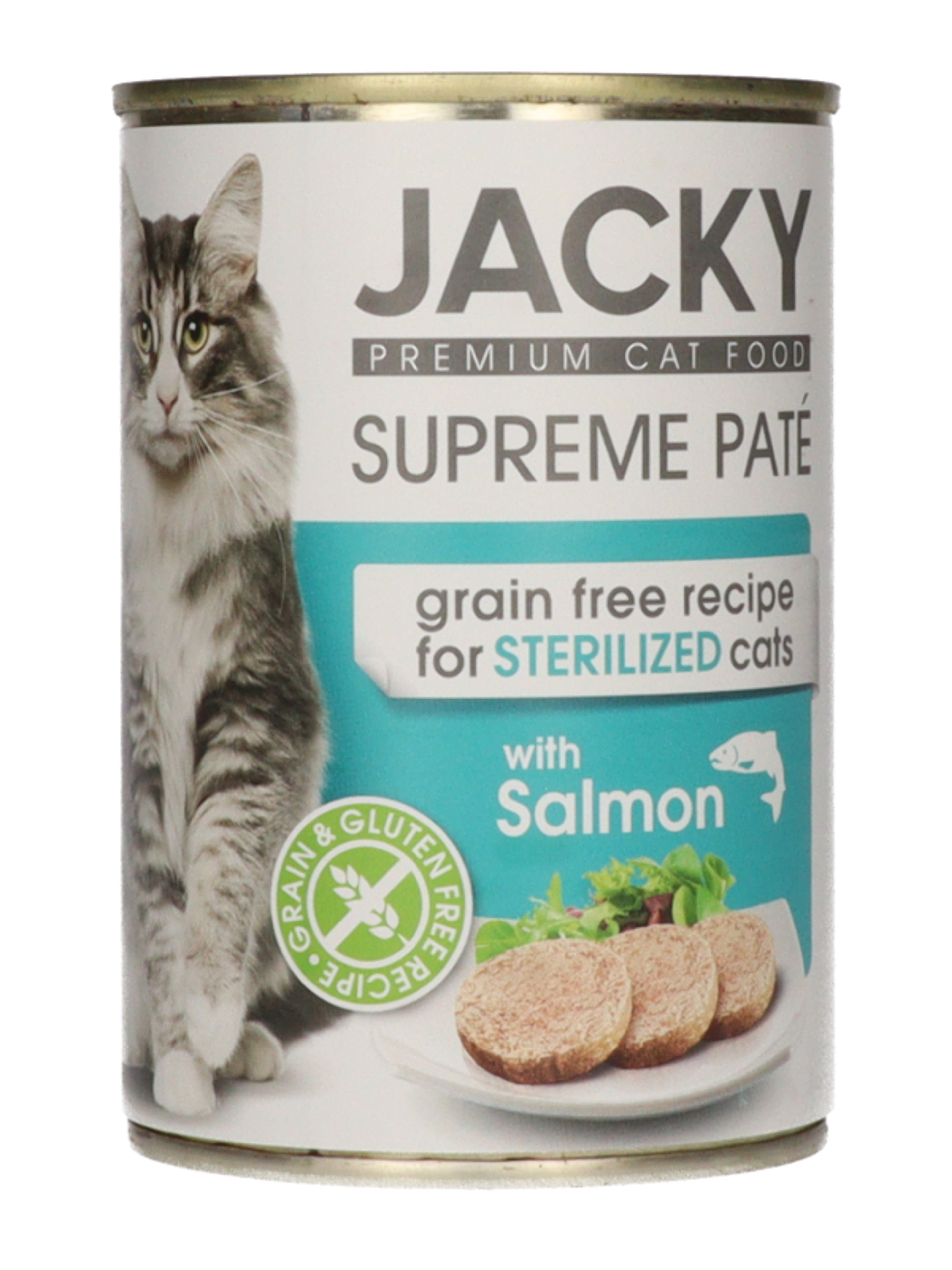 Jacky konzerv macskaeledel lazaccal - 400 g