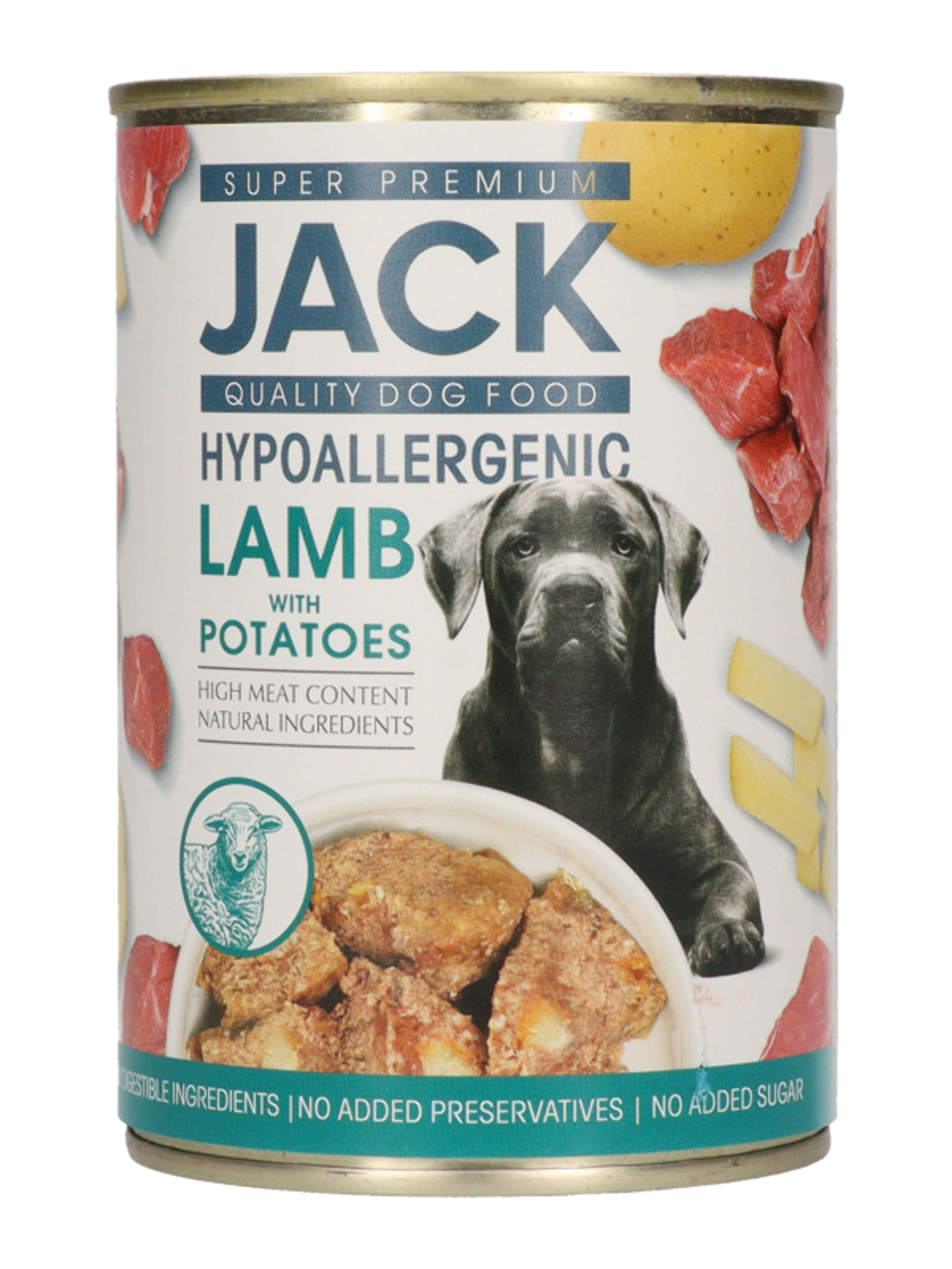 Jack Super Prémium bárányhús burgonyával pástétom konzerv, hipoallergén - 400 g-1