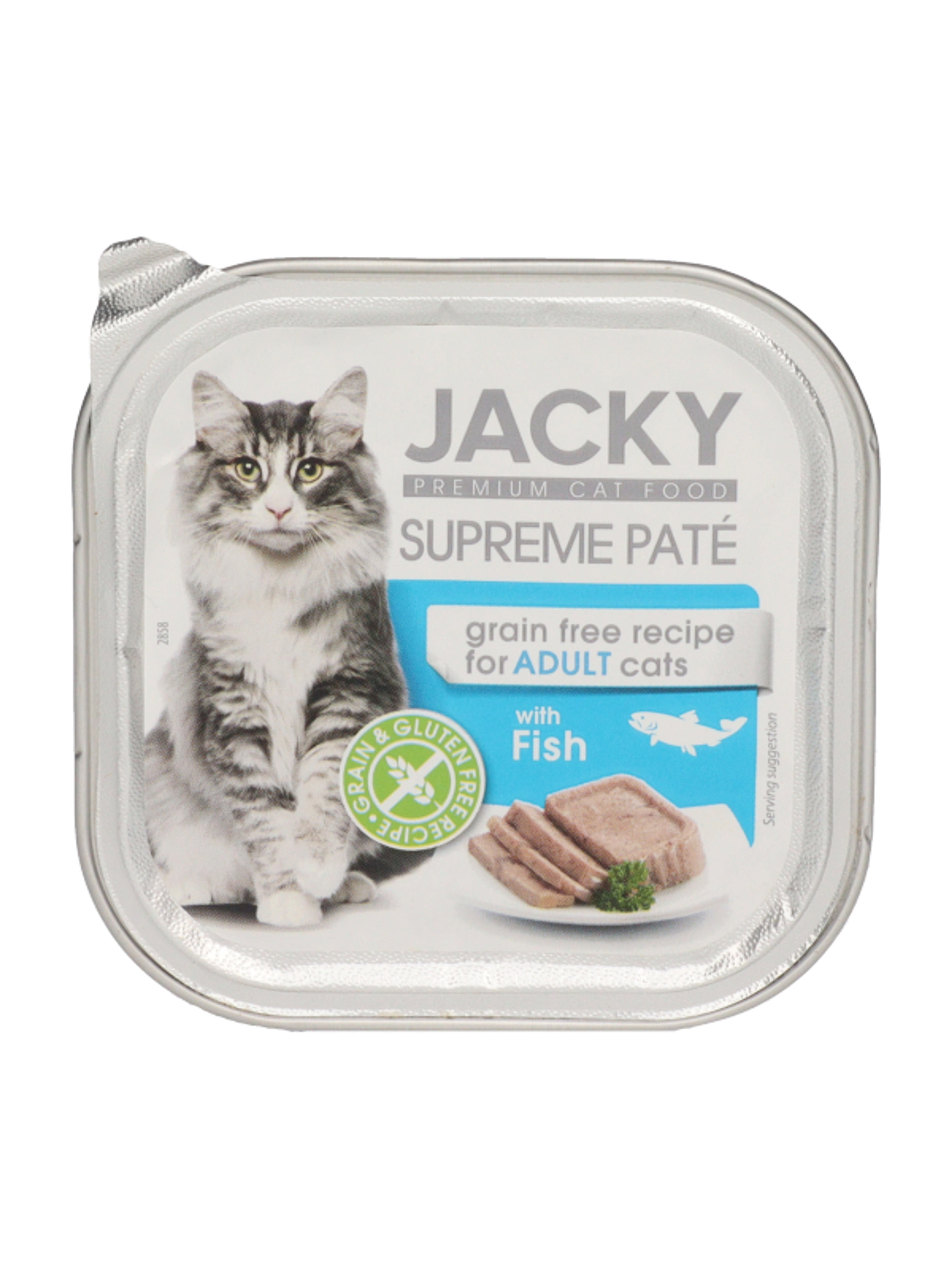 Jacky Supreme pástétom alutál macskák számára halas ízesítéssel - 100 g-1