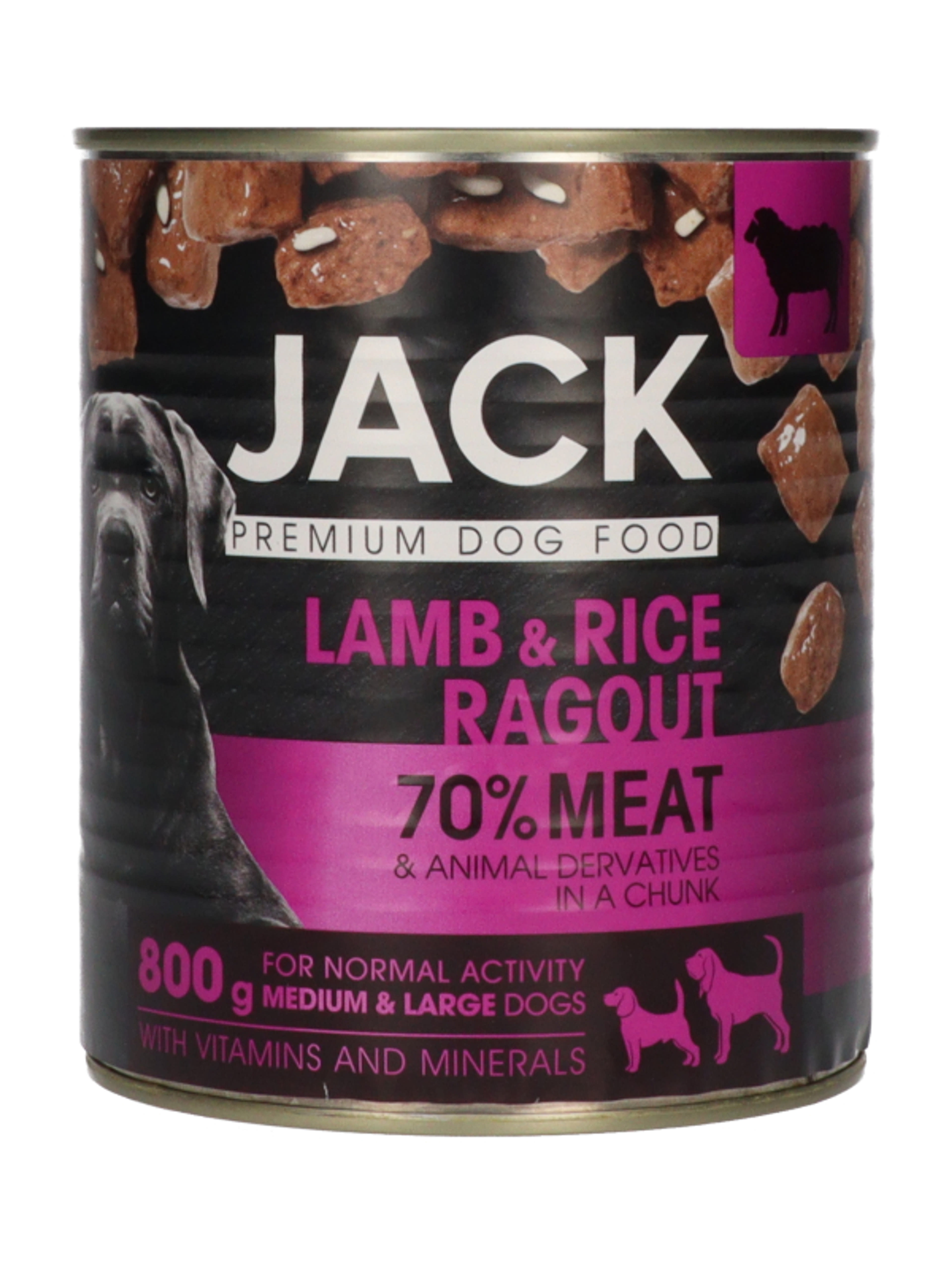 Jack konzerv ragu kutyáknak bárányhússal és rizzsel - 800 g-3
