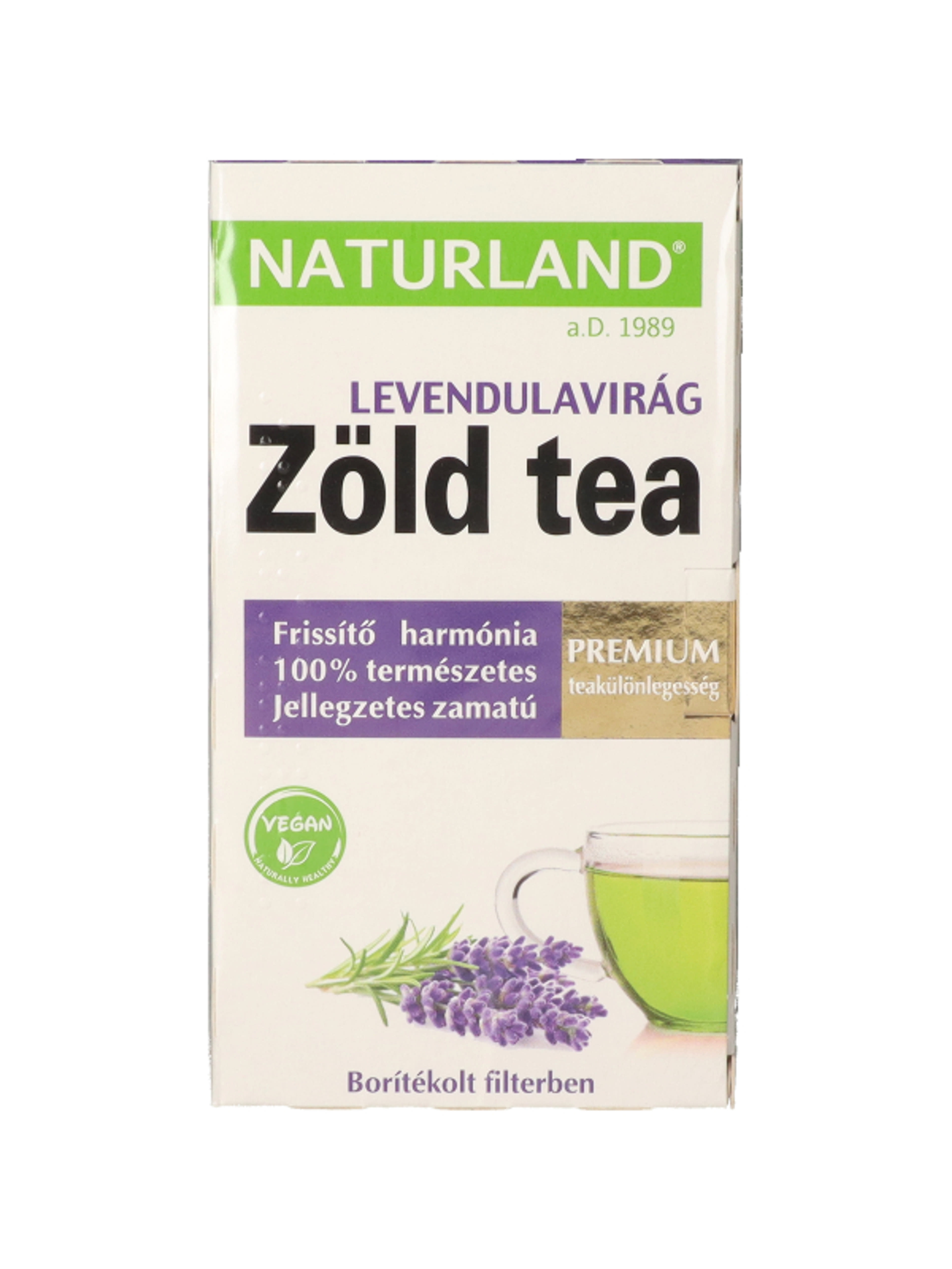 Naturland prémium zöld tea levendulavirág - 20x1,5 g