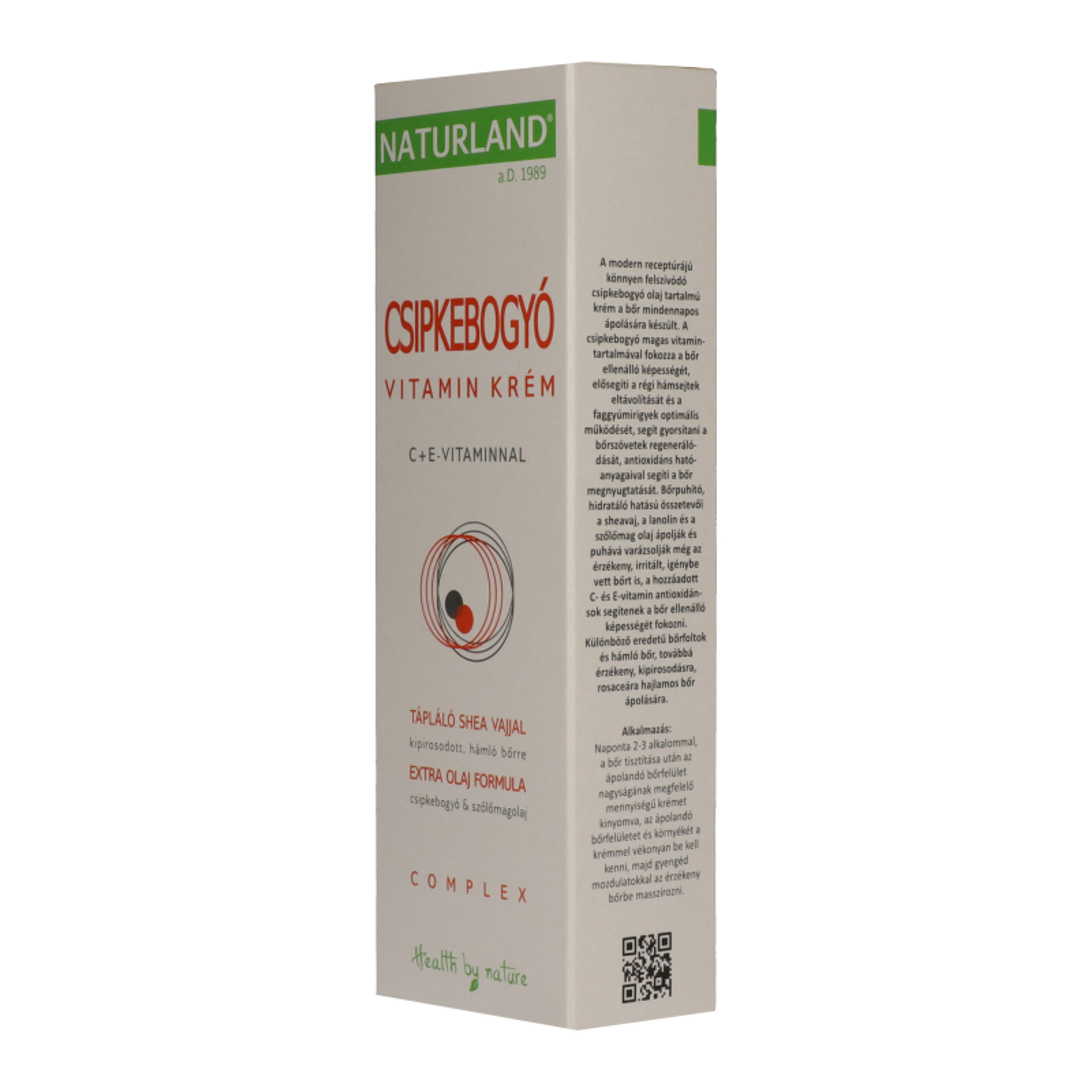 Naturland Csipkebogyó vitamin krém - 100 ml-4