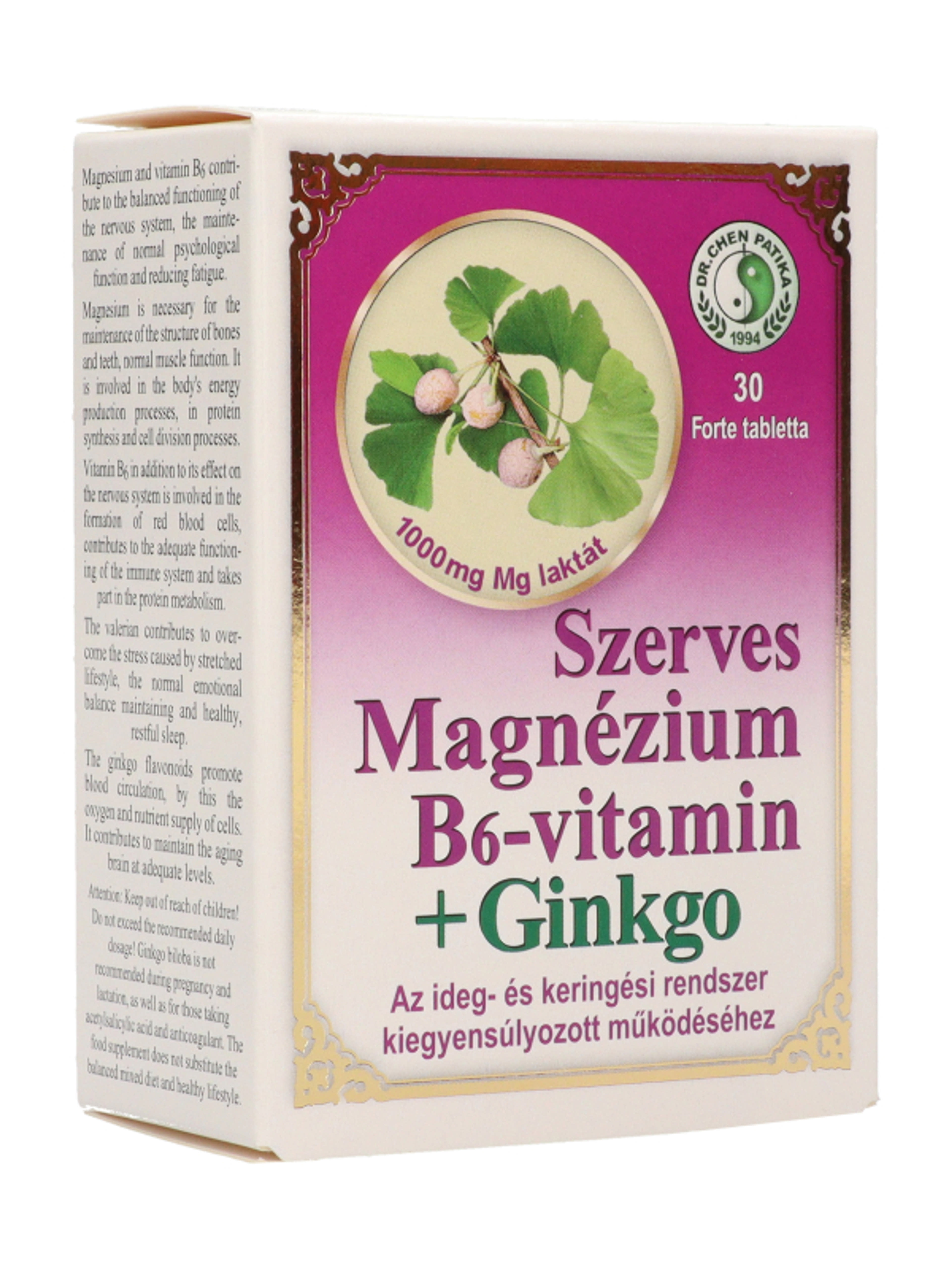 Dr.Chen Patika Magnézium B6-Vitamin+ Ginkgo Forte Tabletta - 30 db-5
