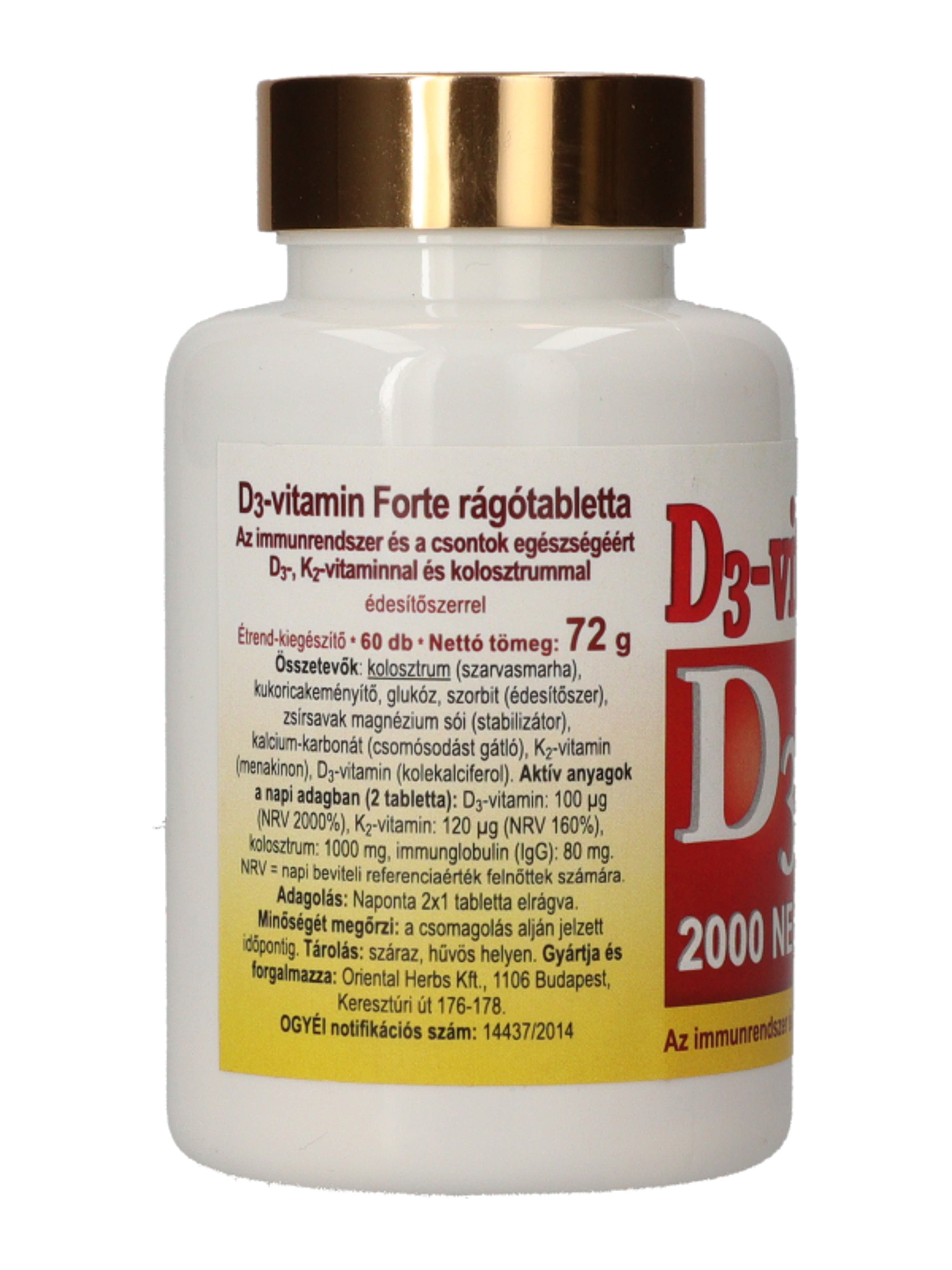 Dr.Chen Patika D3 Vitamin Forte Rágótabletta - 60 db-5
