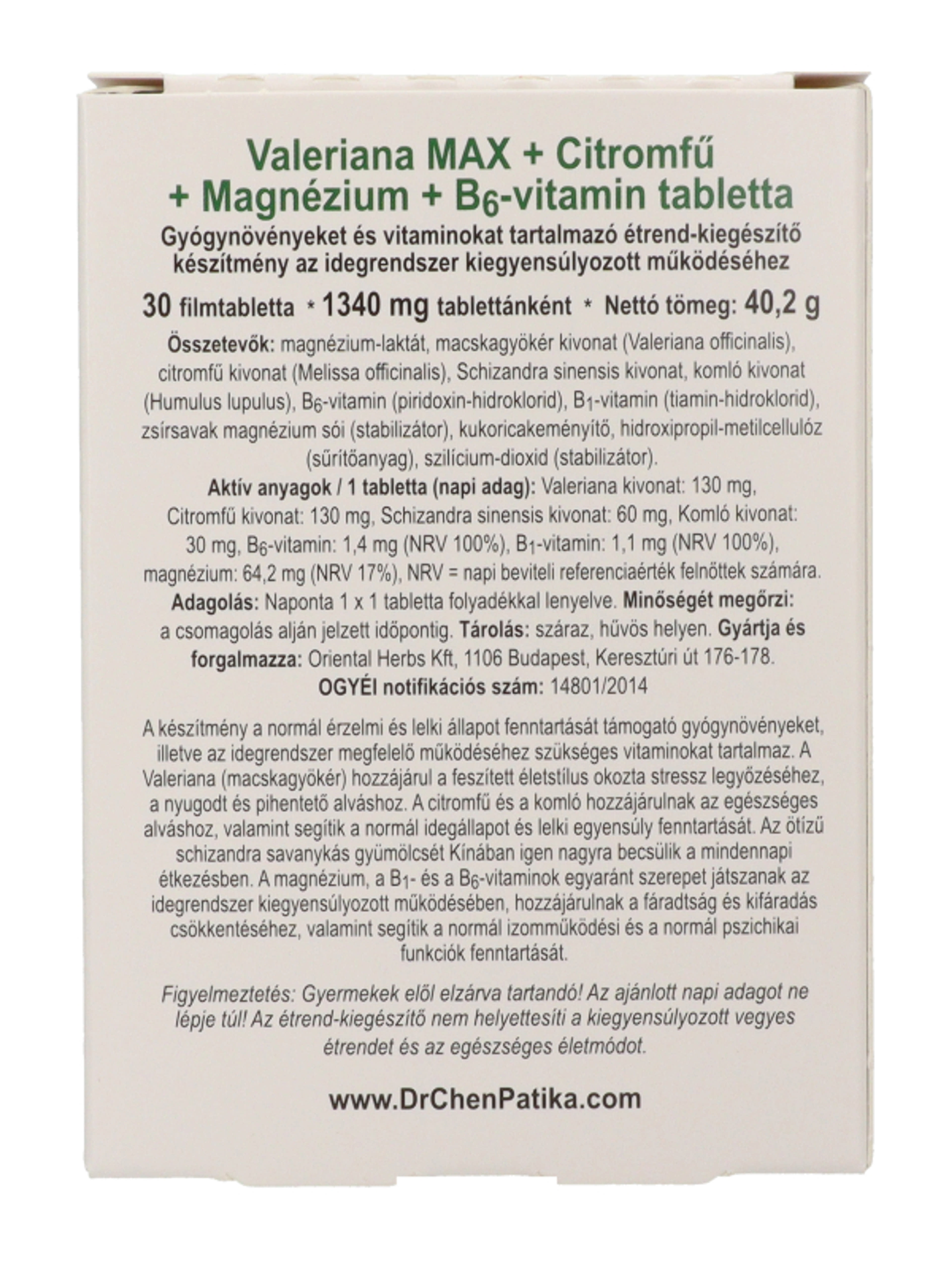 Dr.Chen Patika Max+ Citromfű+ MgB6 Tabletta - 30 db-4