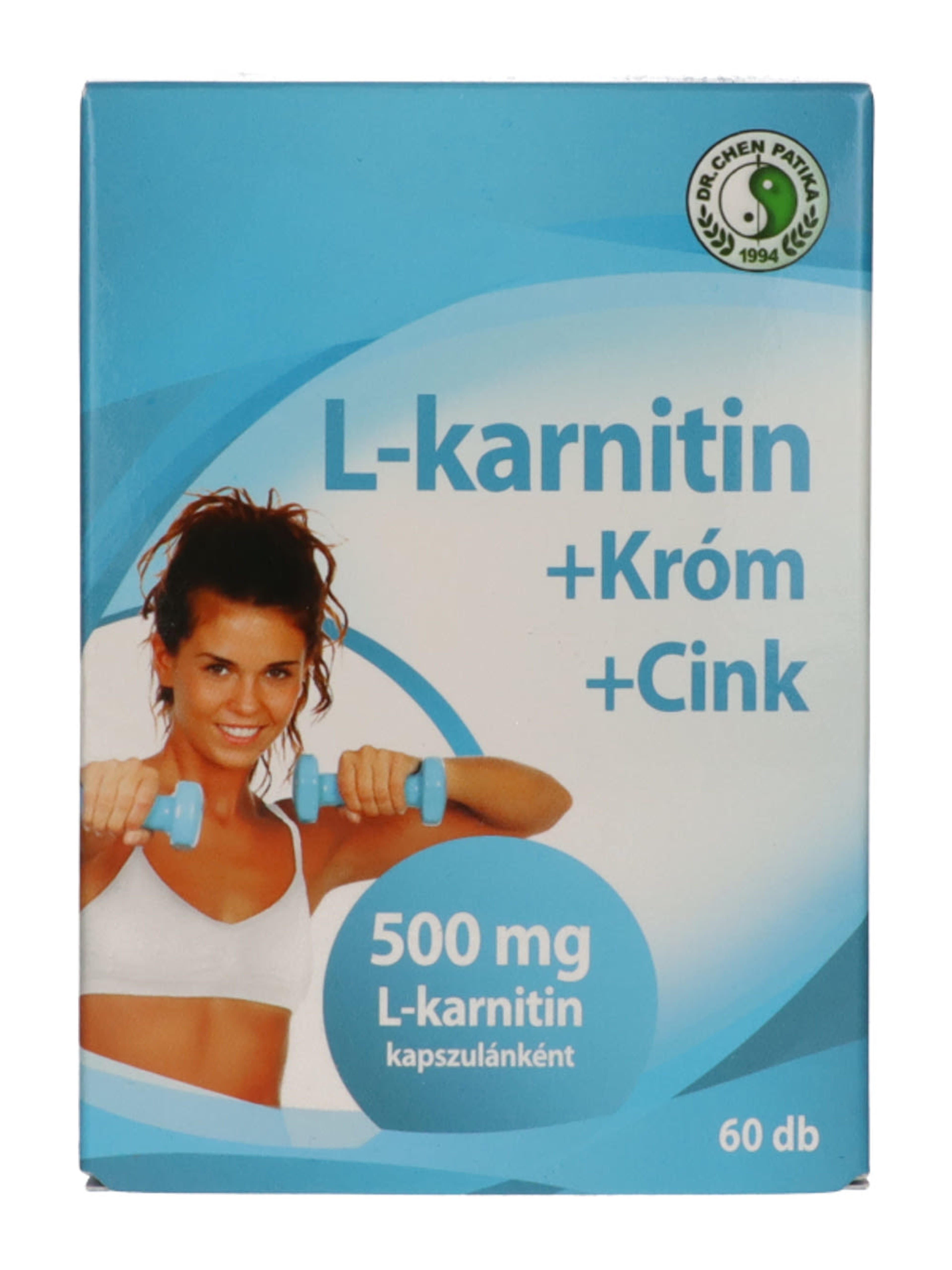 Dr. Chen Patika L-Karnitin 500mg + Króm+ Cink kapszula - 60 db