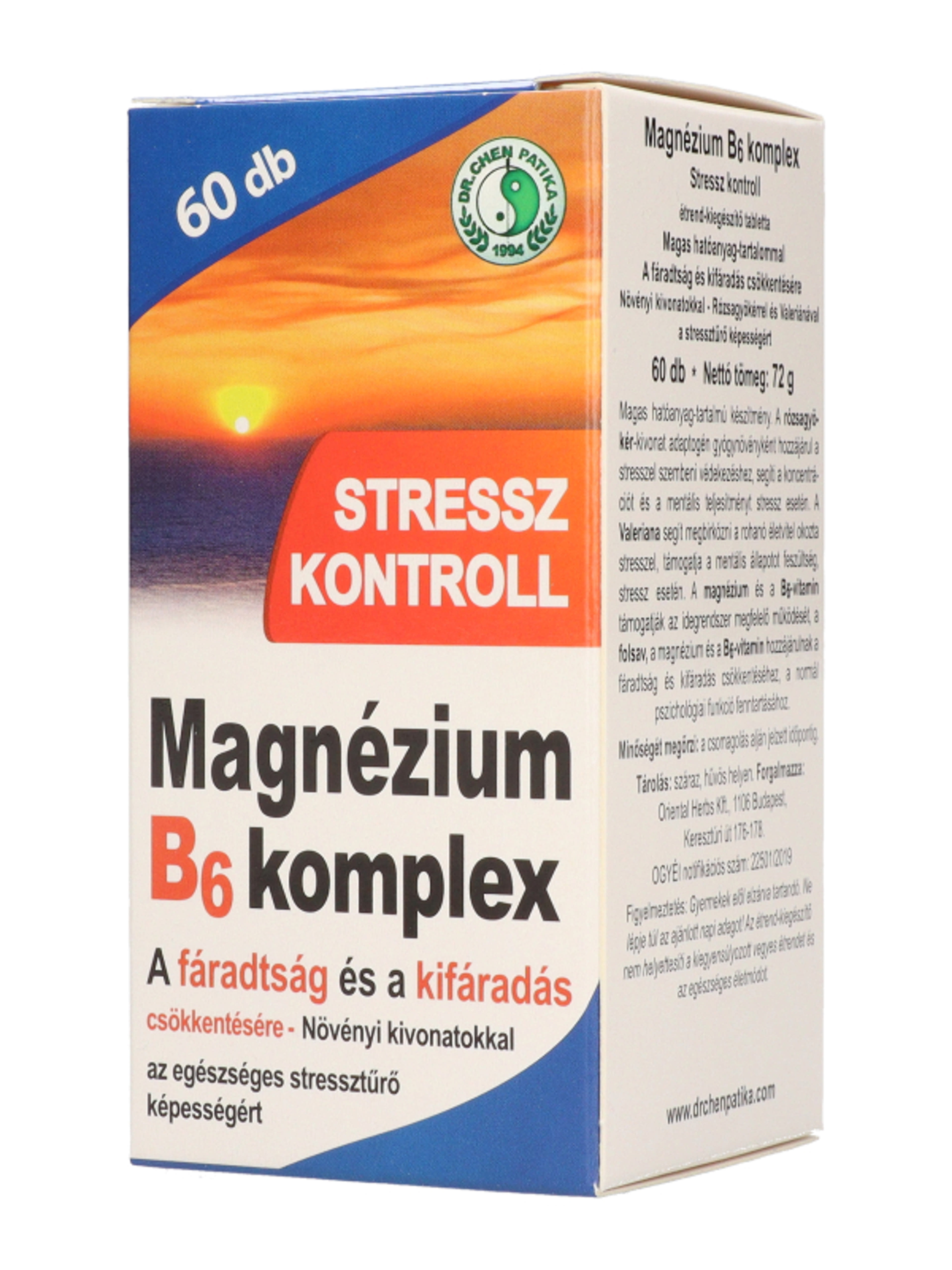 Dr.Chen Patika magnesium B6 komplex stressz tabletta - 60 db-3