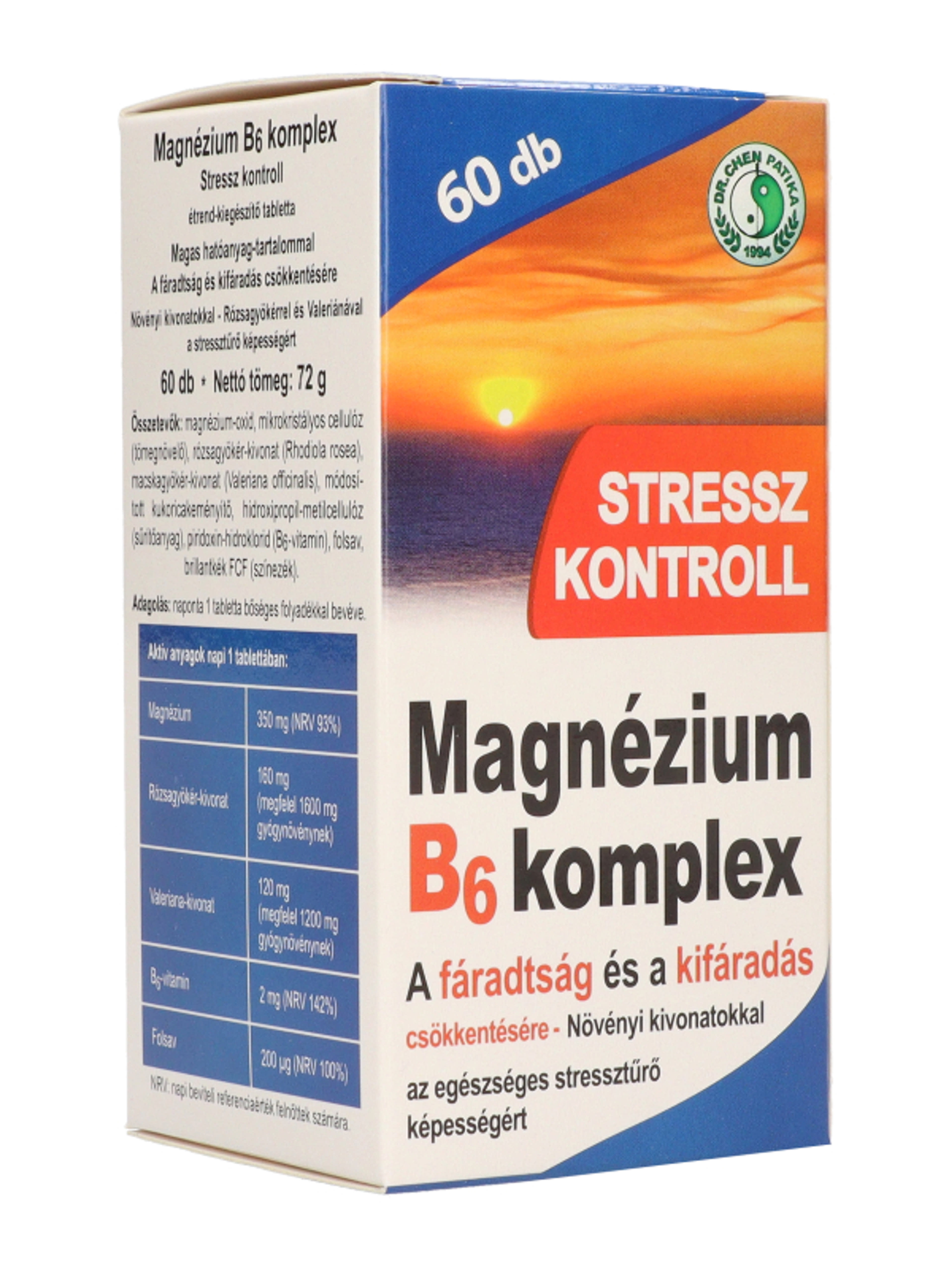 Dr.Chen Patika magnesium B6 komplex stressz tabletta - 60 db-5