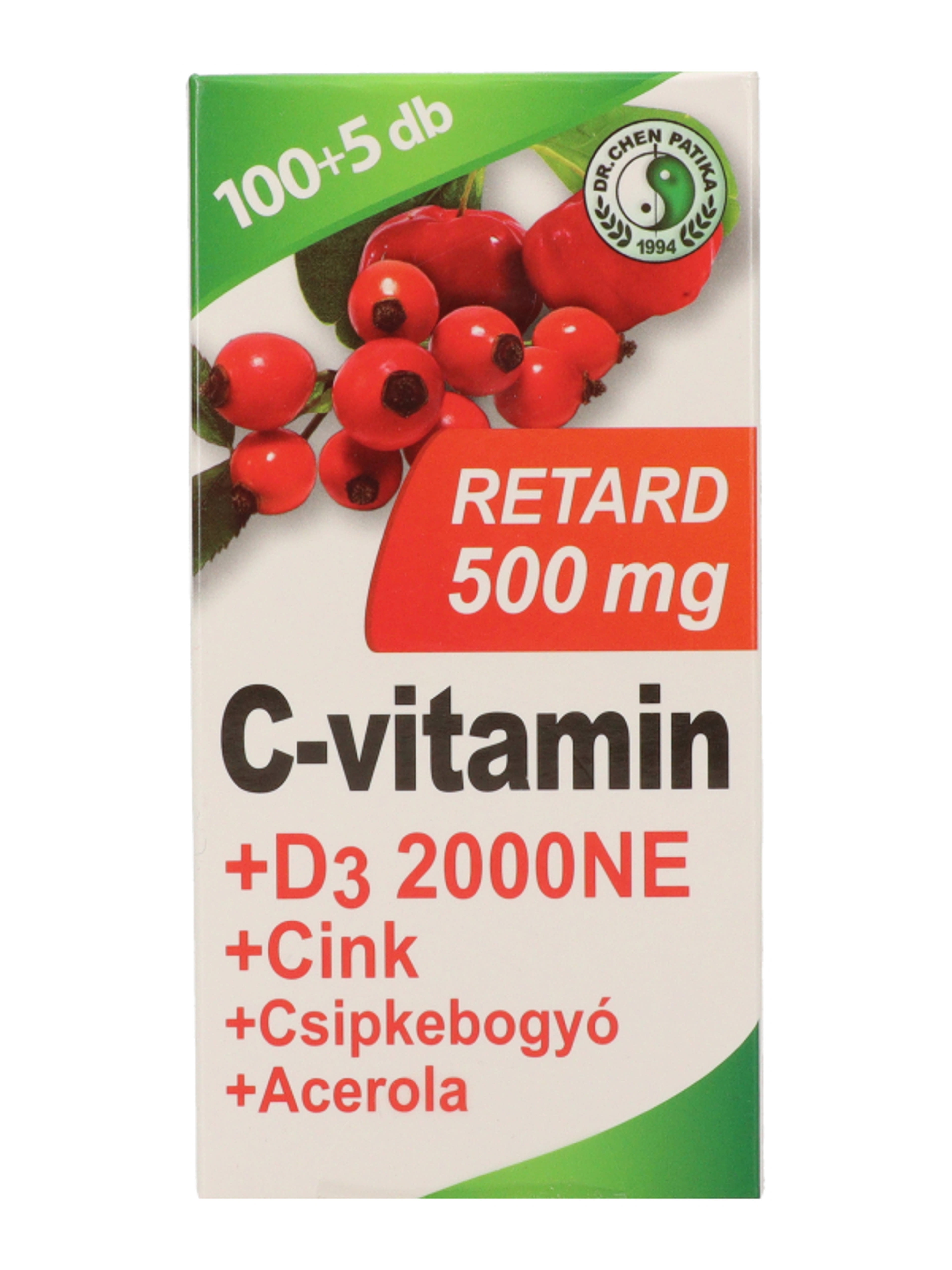 Dr.Chen Patika 500 mg C-vitamin+D3+cink tabletta - 105 db-3