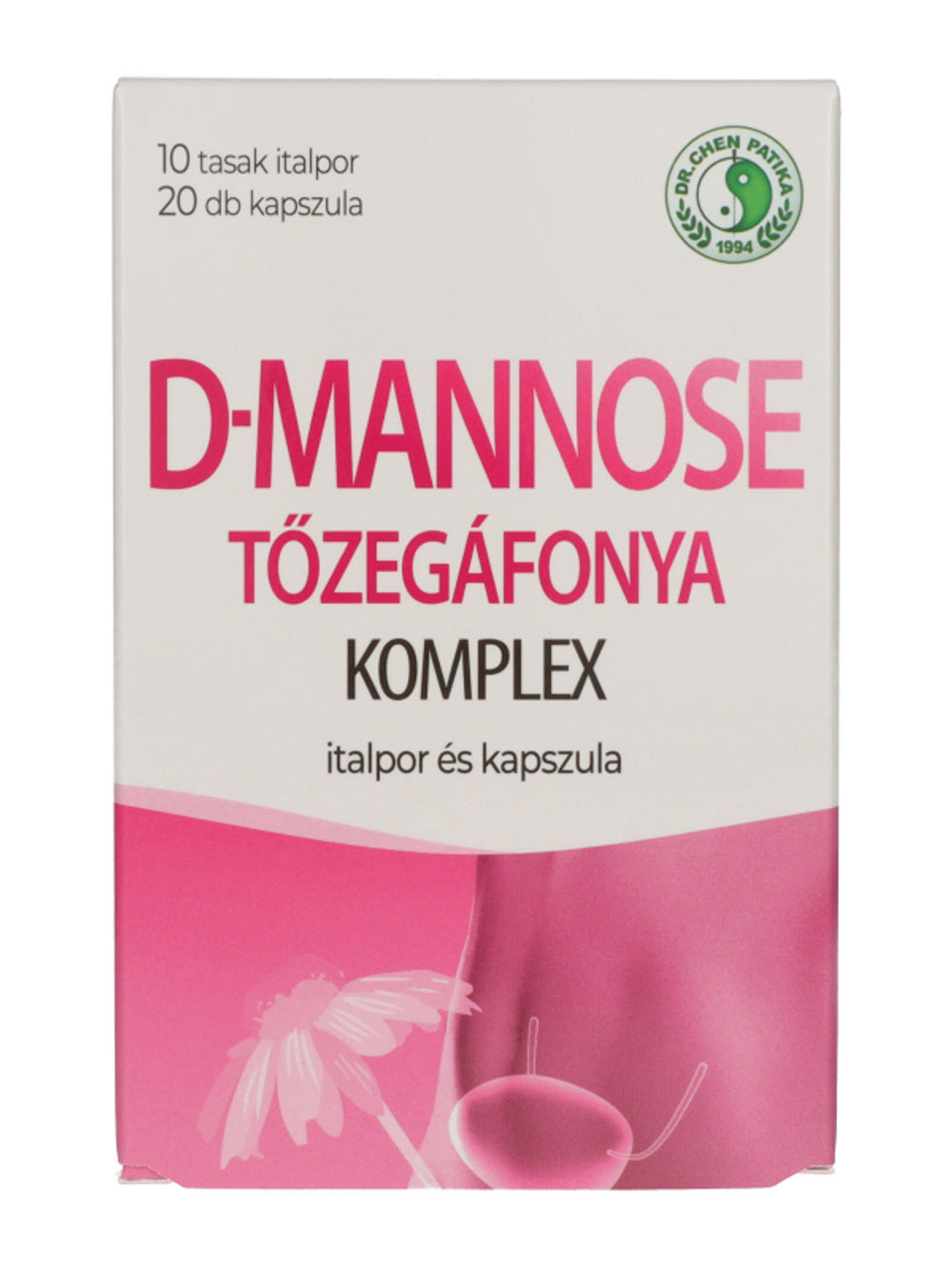 Dr. Chan Patika D-Mannose Tőzegáfonya italpor és kapszula - 10db + 20 db