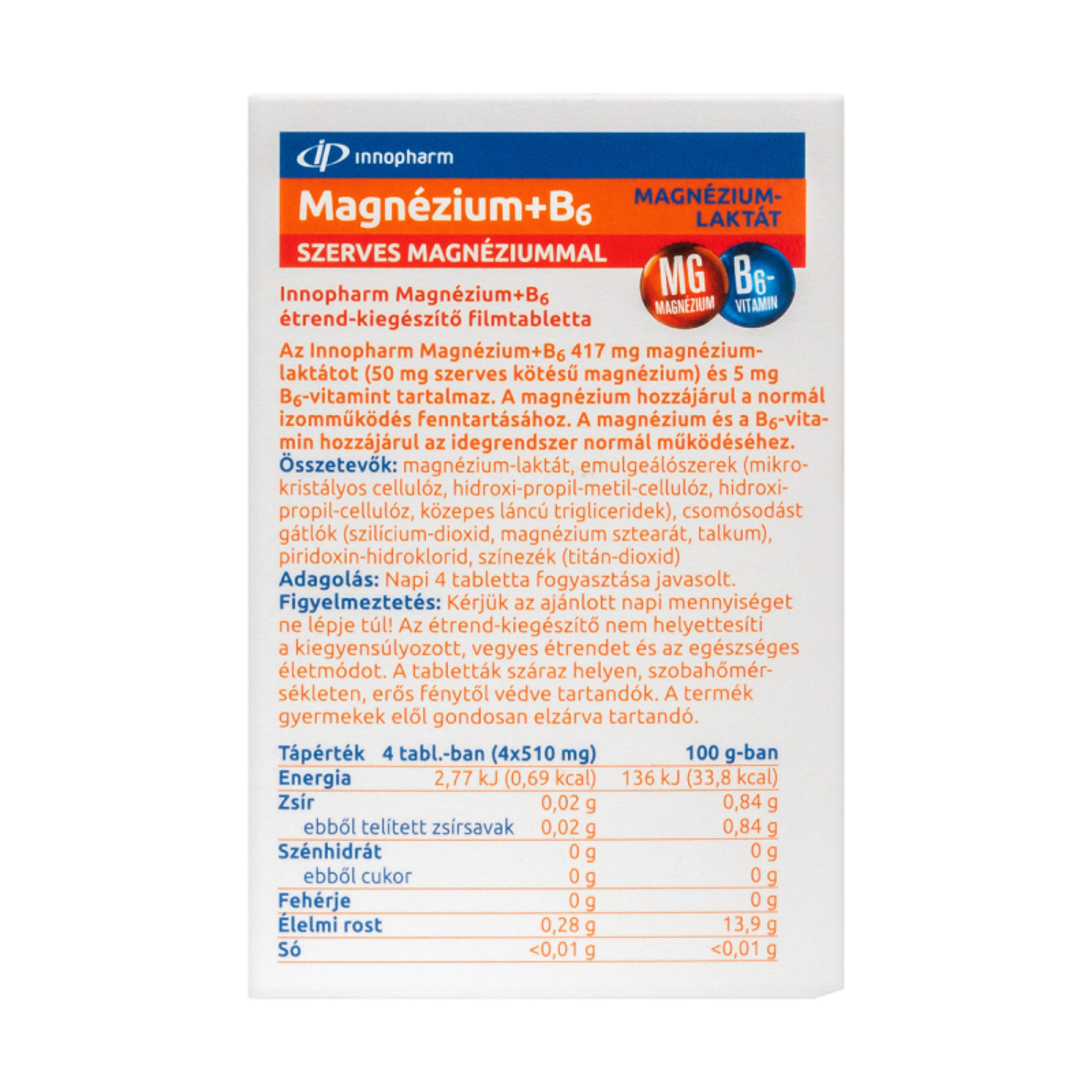 Innopharm Magnézium-Laktát Filmtabletta - 100 db-3