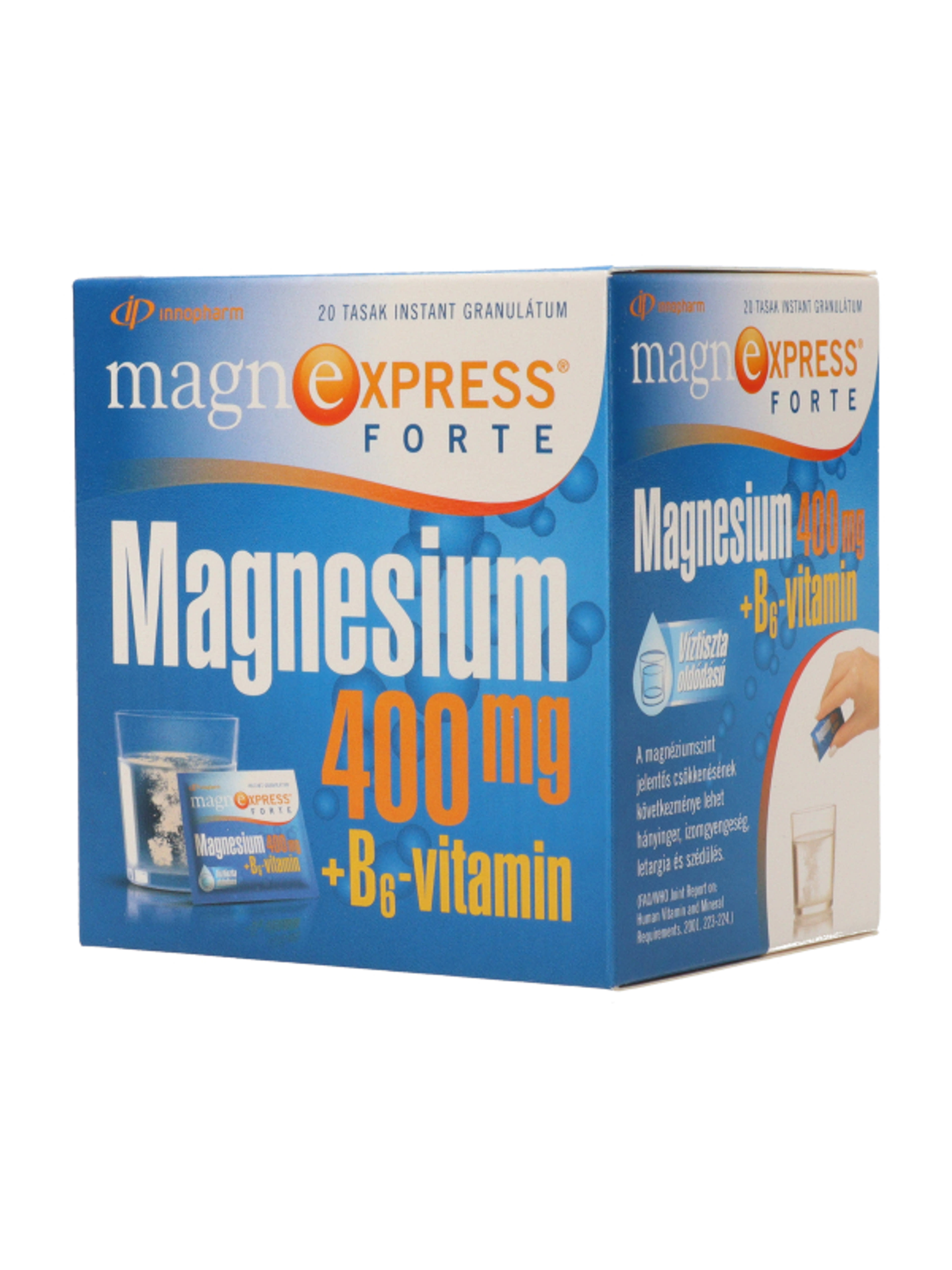 MagnExpress Forte magnéziumtartalmú citromízű granulátum édesítőszerekkel - 20 db-2