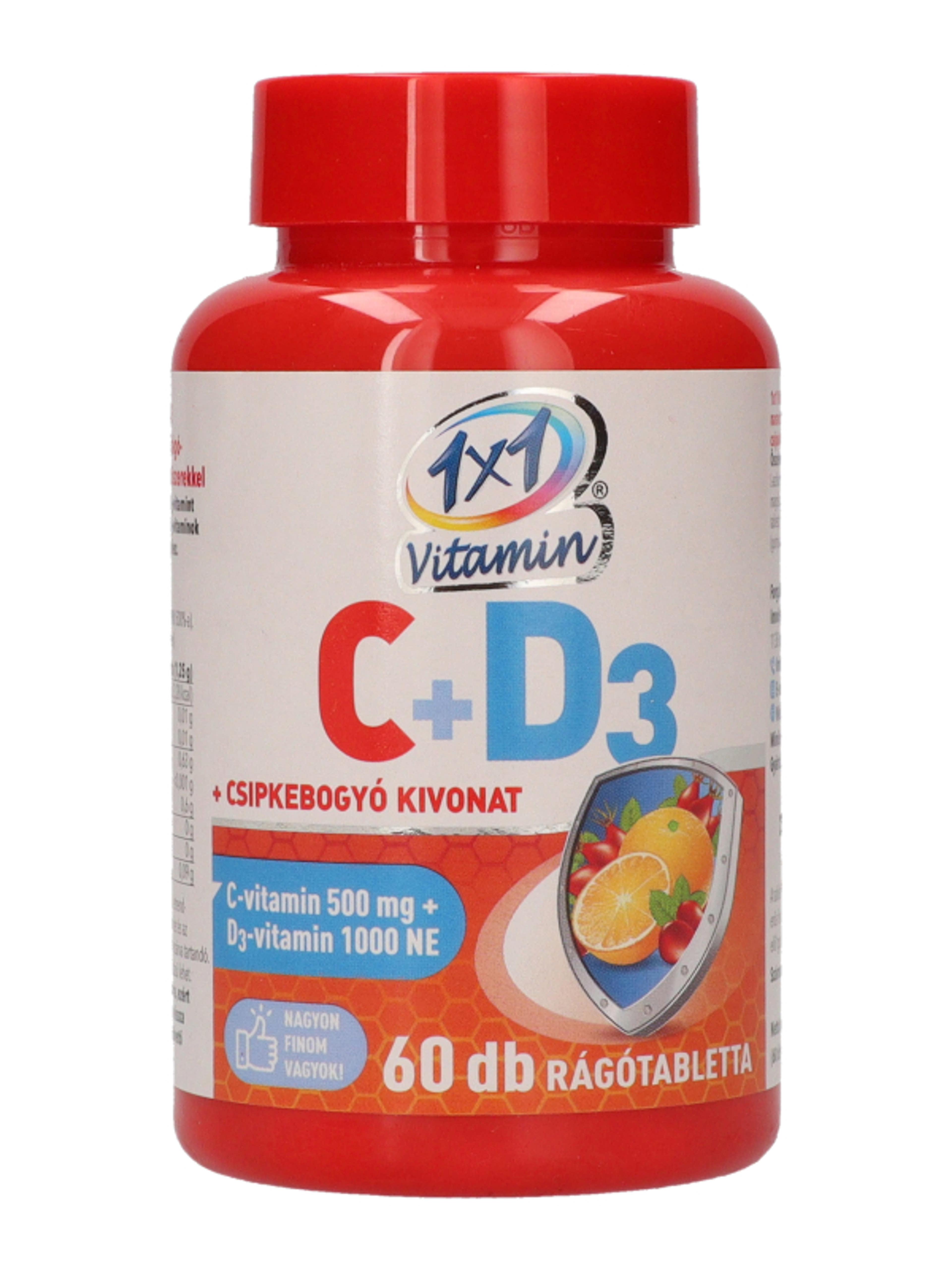 1x1 vitamin C-vitamin+D3+csipkebogyó rágótabletta - 60 db-2