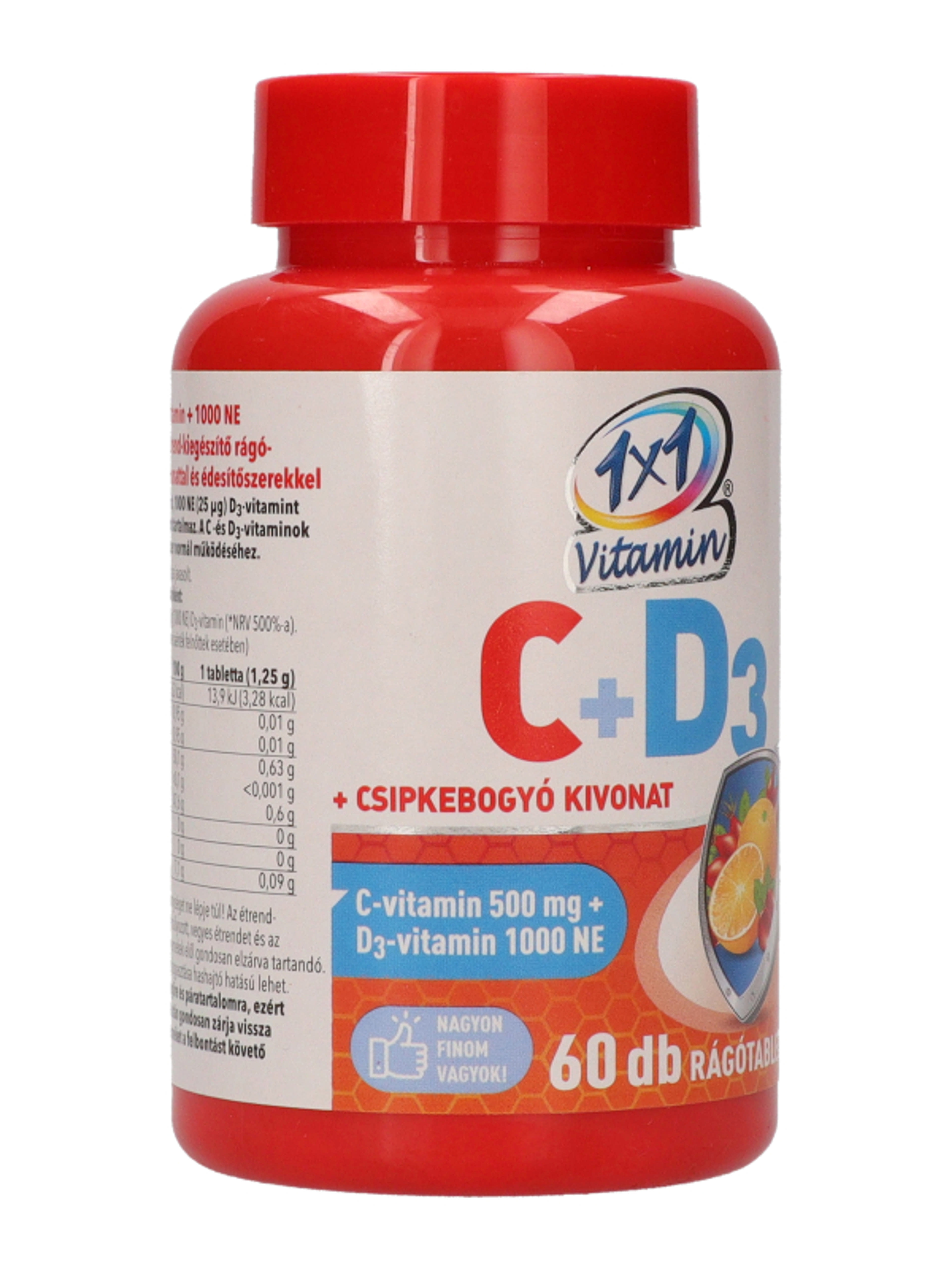 1x1 vitamin C-vitamin+D3+csipkebogyó rágótabletta - 60 db-4