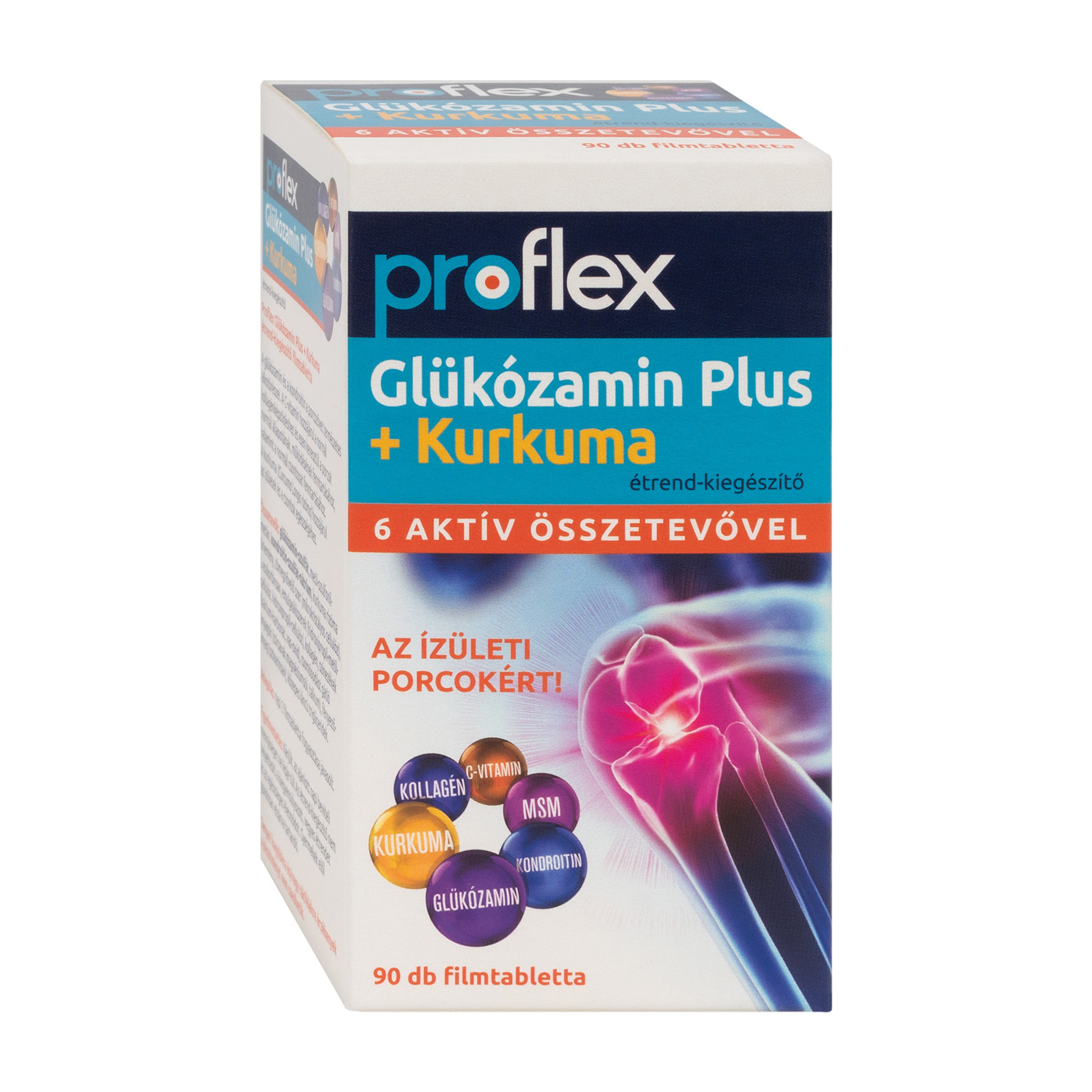 Proflex Glükozamin Plus Kurkuma ftbl. 90x