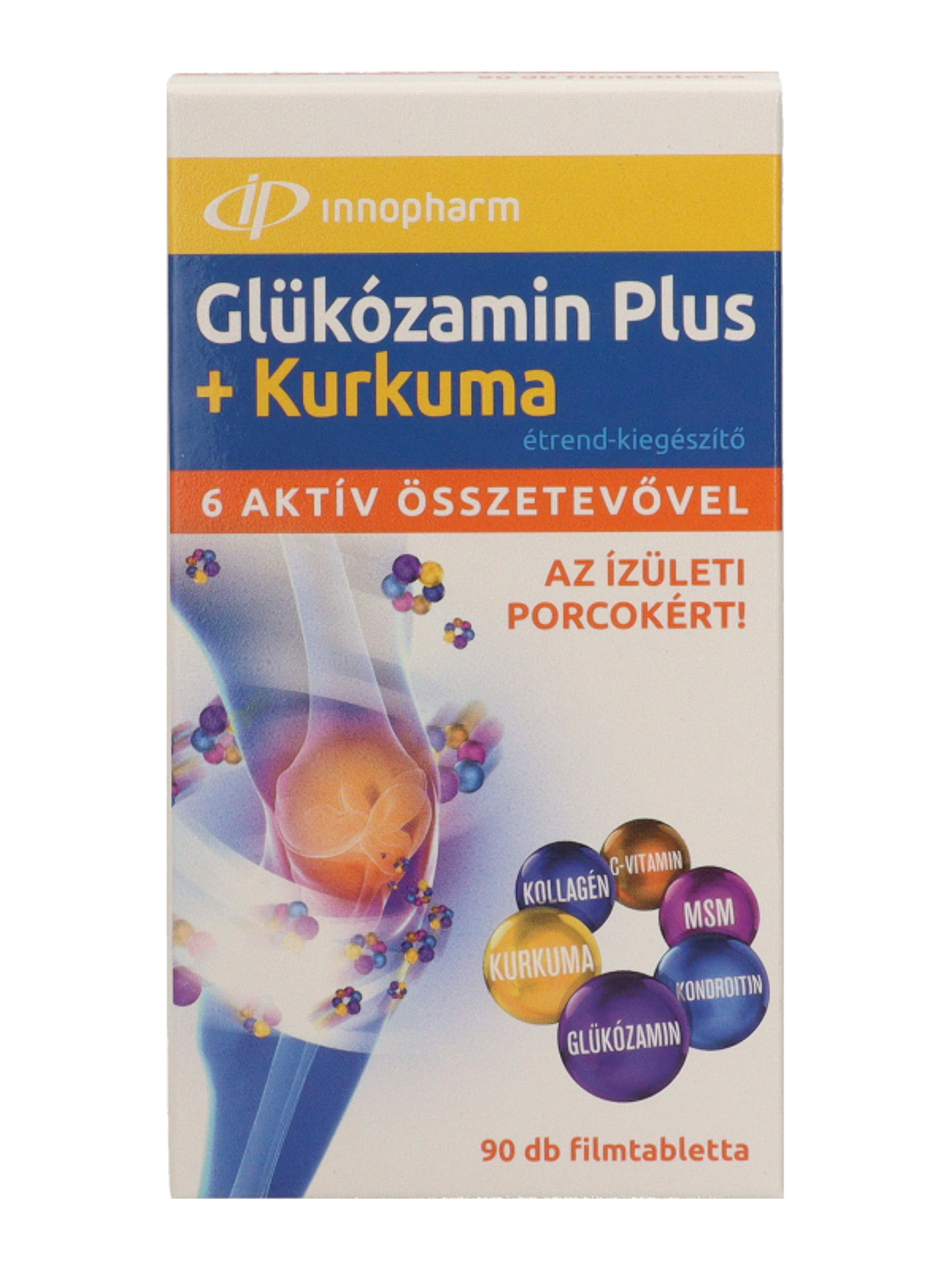 Innopharm glukozamin plus + kurkuma filmtabletta - 90 db