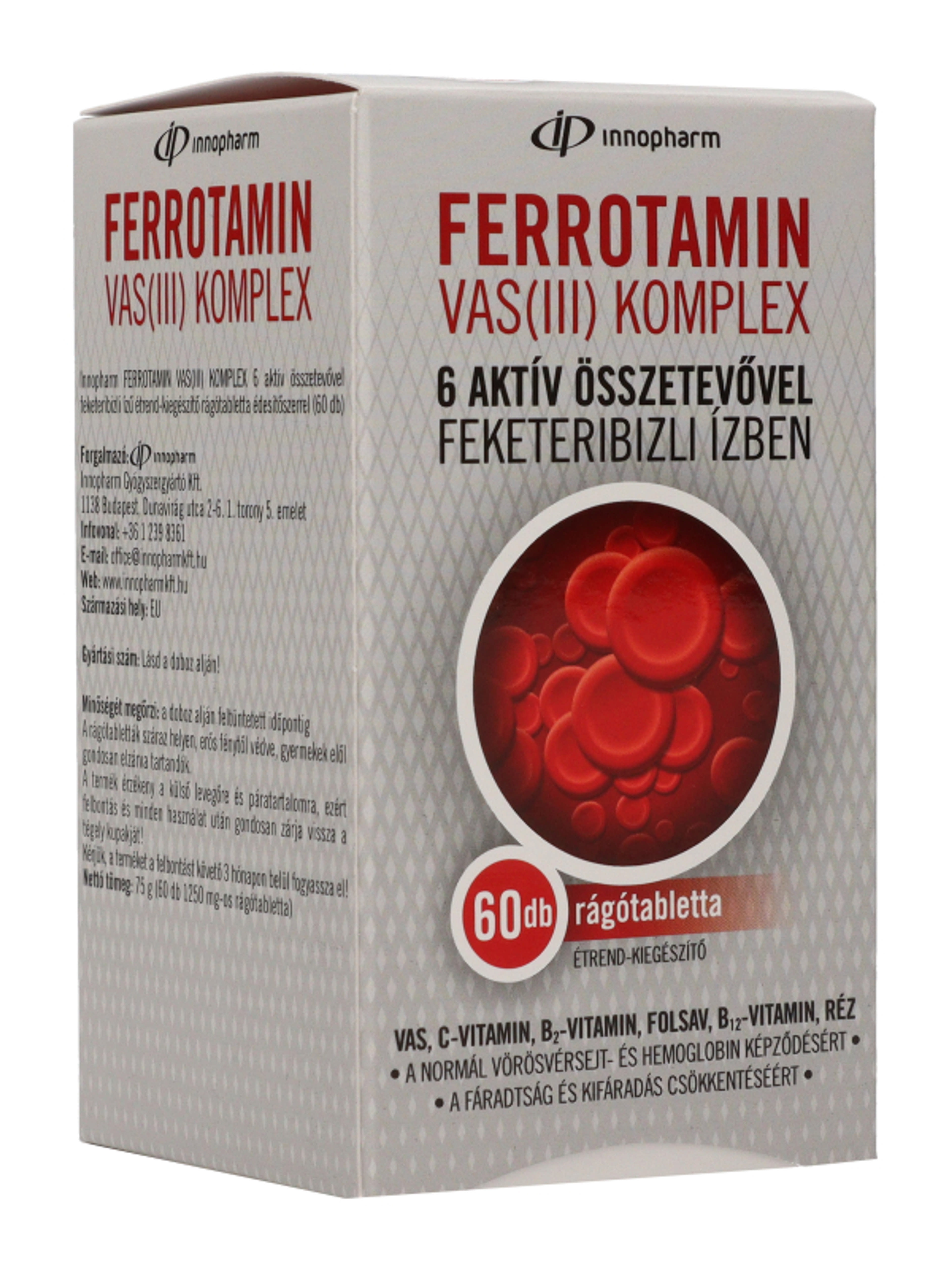 Innopharm ferrotamin vas komplex rágó tabletta - 60 db-5