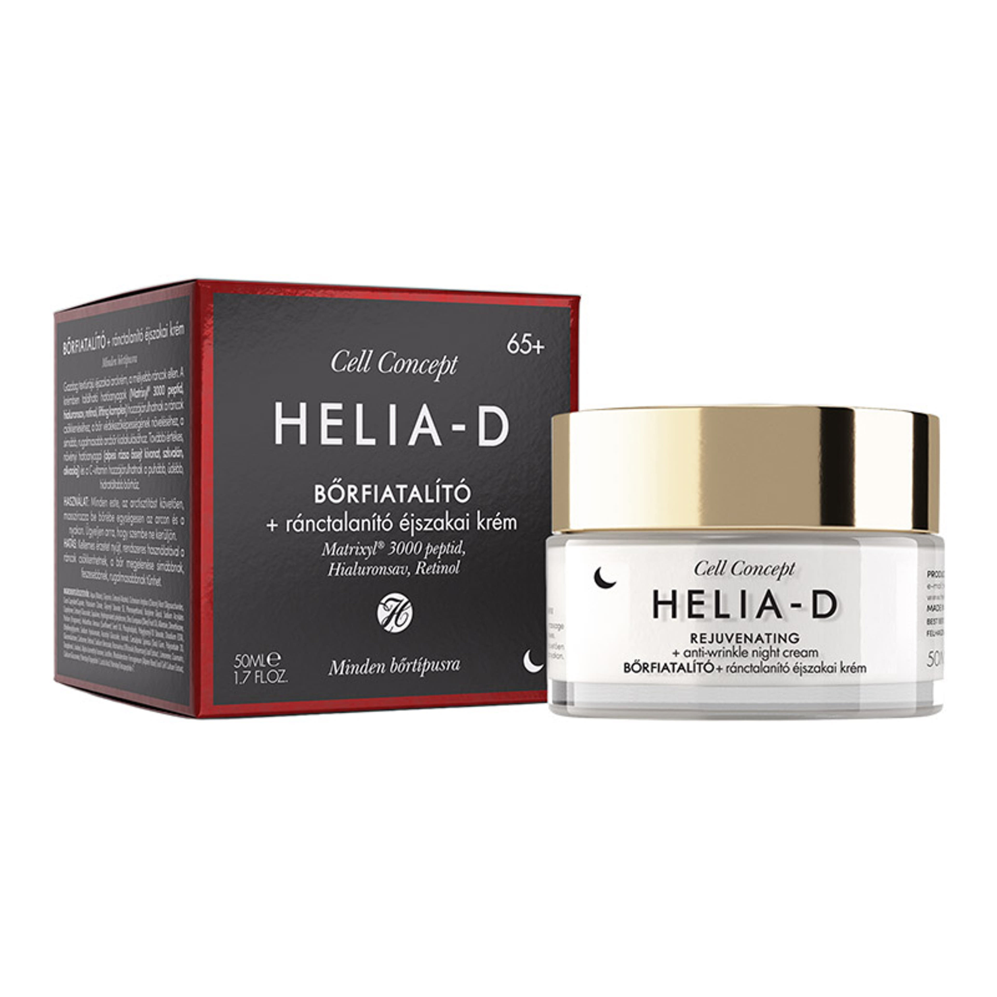 Helia-D Cell Concept Bőrfiatalító + Ránctalanító Krém 65+ Éjszakai - 50 ml-5