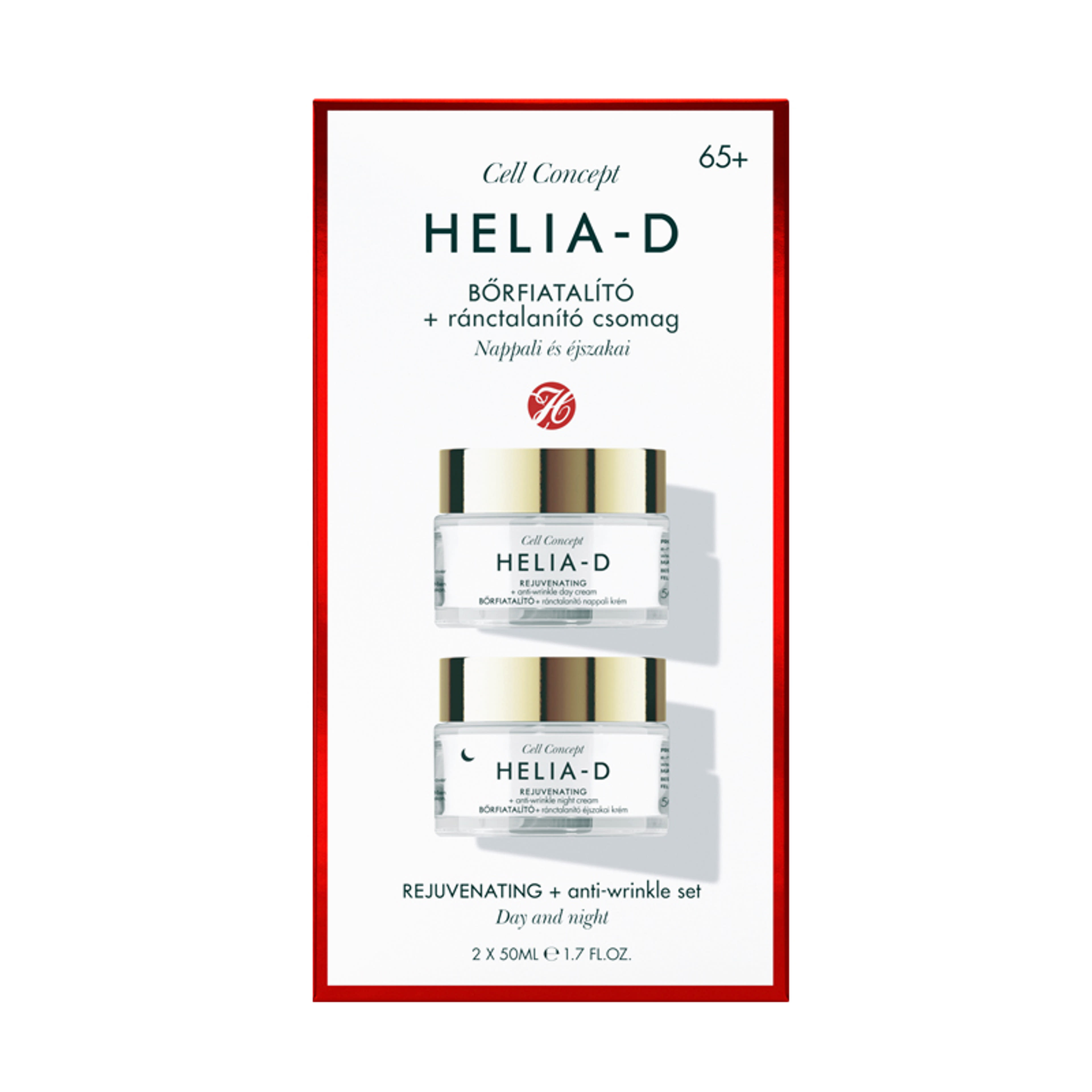 Helia-D Cell Concept arcápoló csomag, 65+ (2x50 ml) - 100 ml