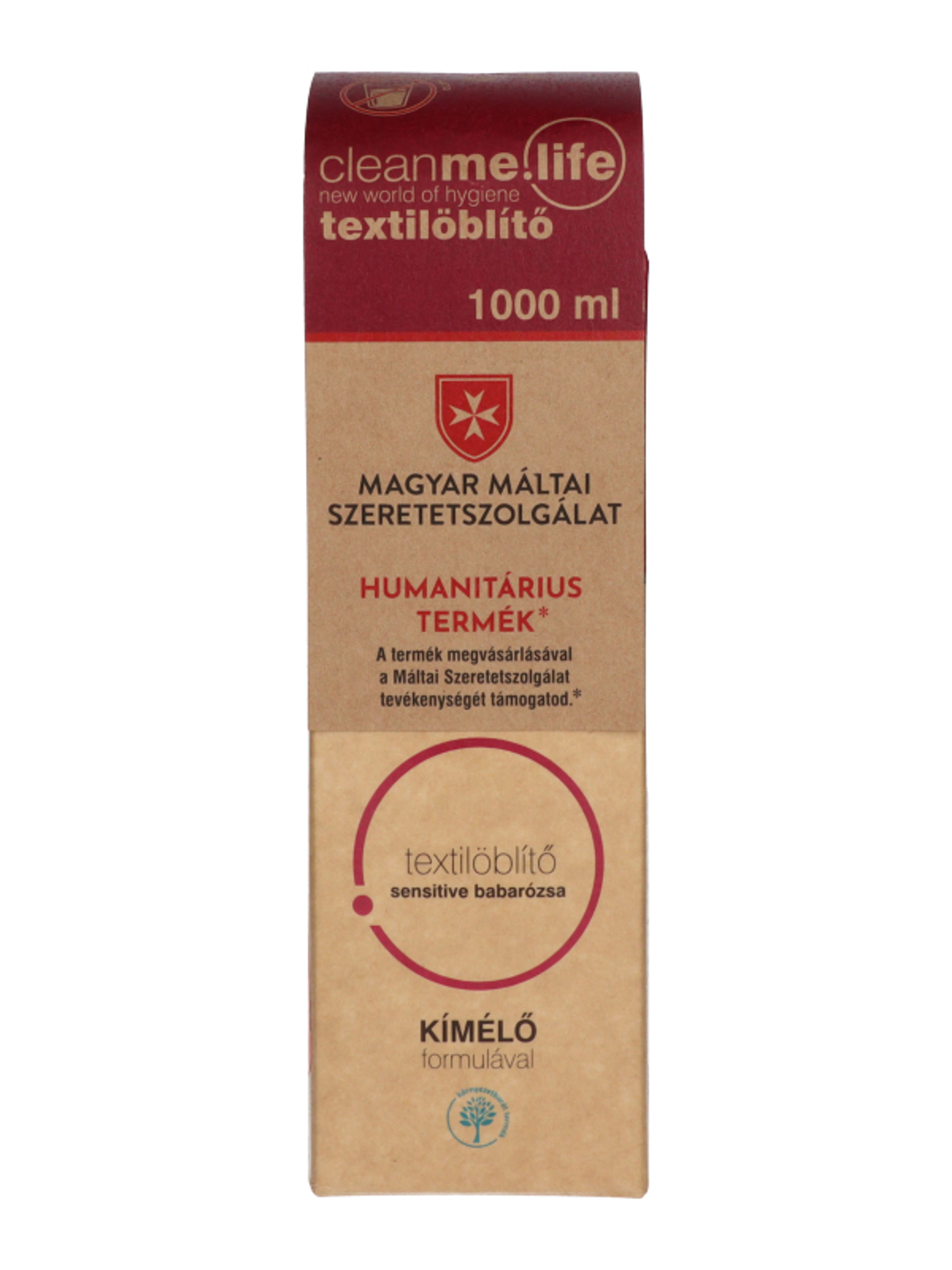 Cleanme Sensitive textilöblítő babarózsa illattal - 1000 ml