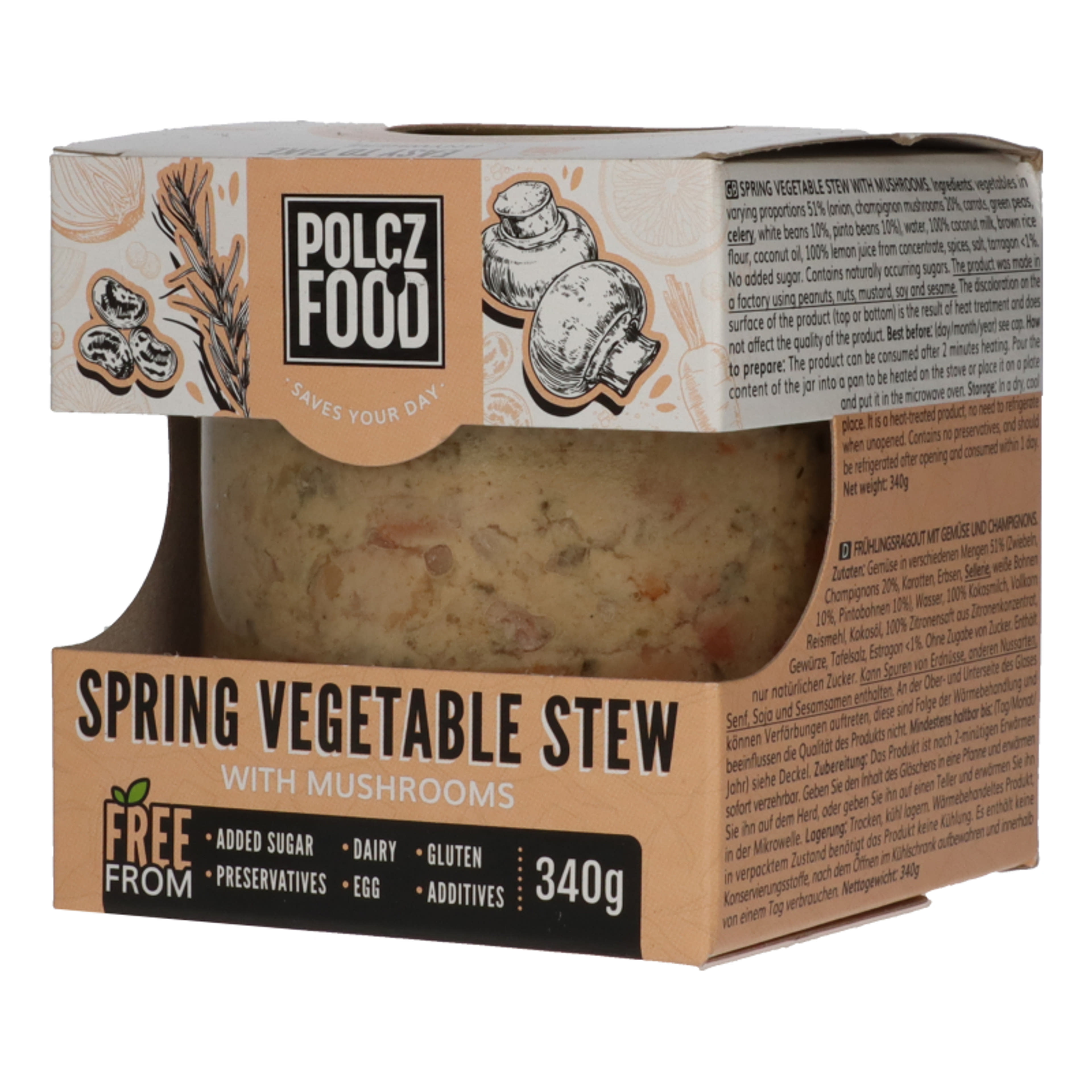 Polcz tárkonyos zöldségragu gombával - 340 g-2