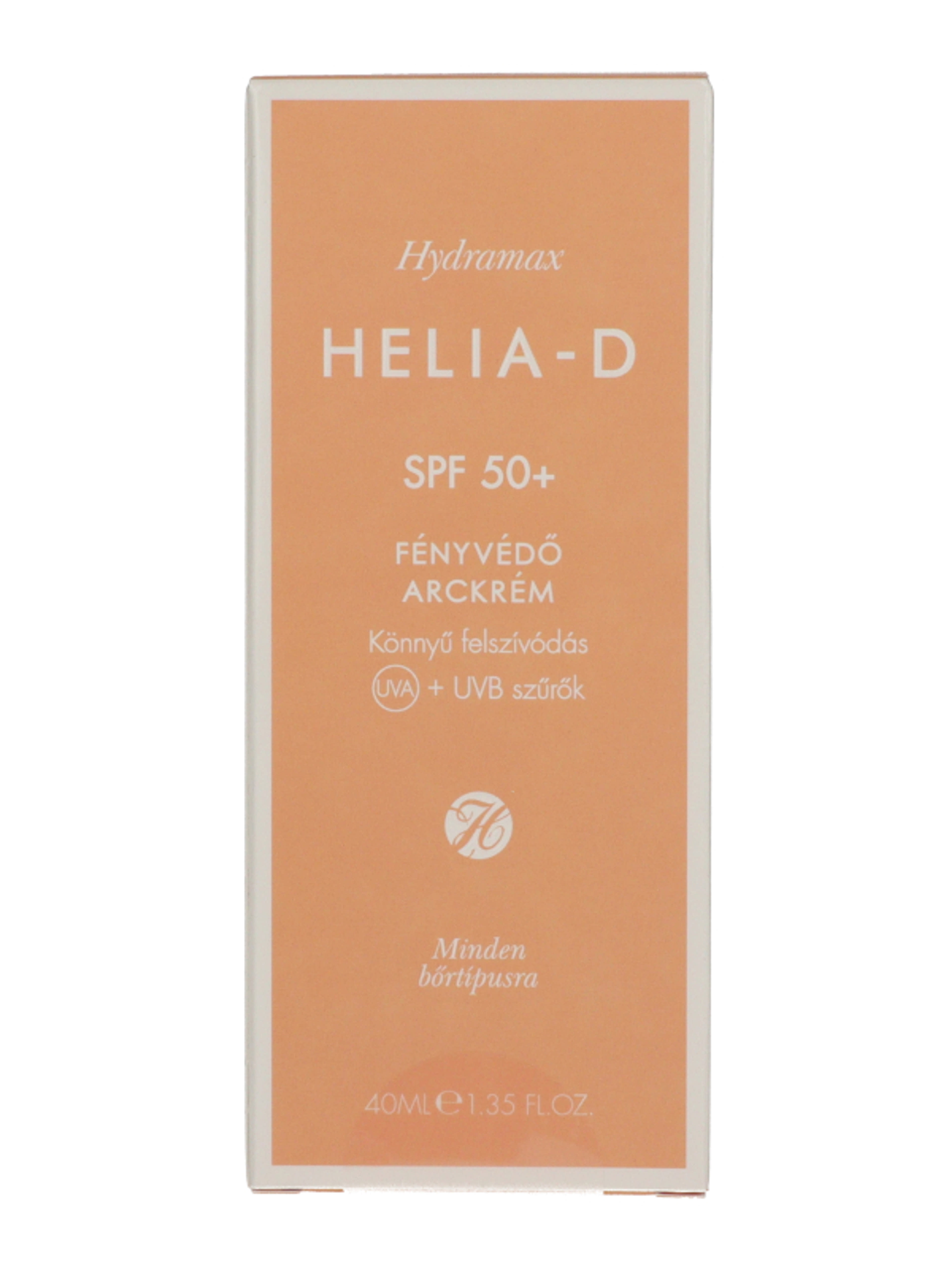 Helia-D Hydramax fényvédő arckrém SPF50+ - 40 ml