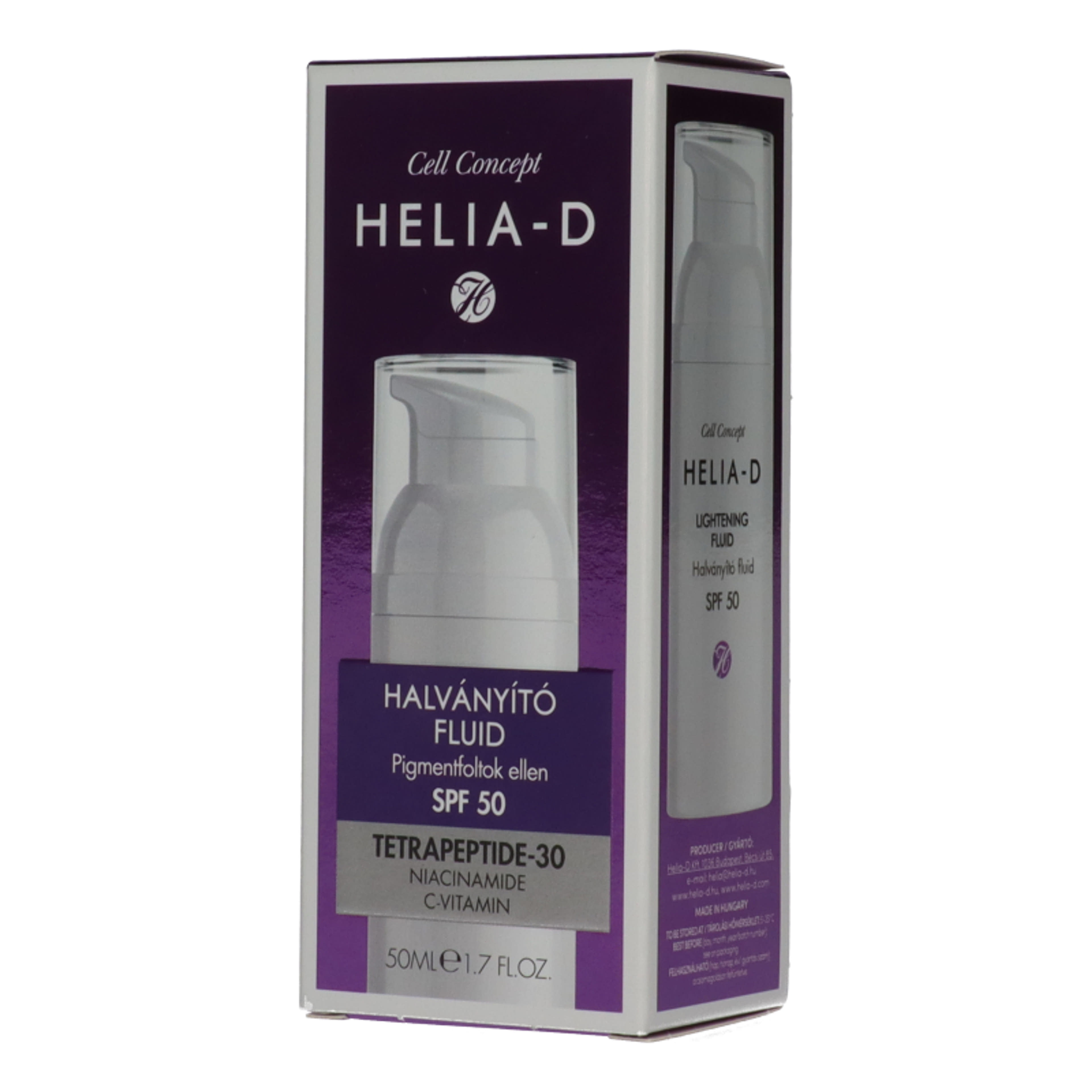 Helia-d Concept halványító fluid SPF50 - 50 ml-2