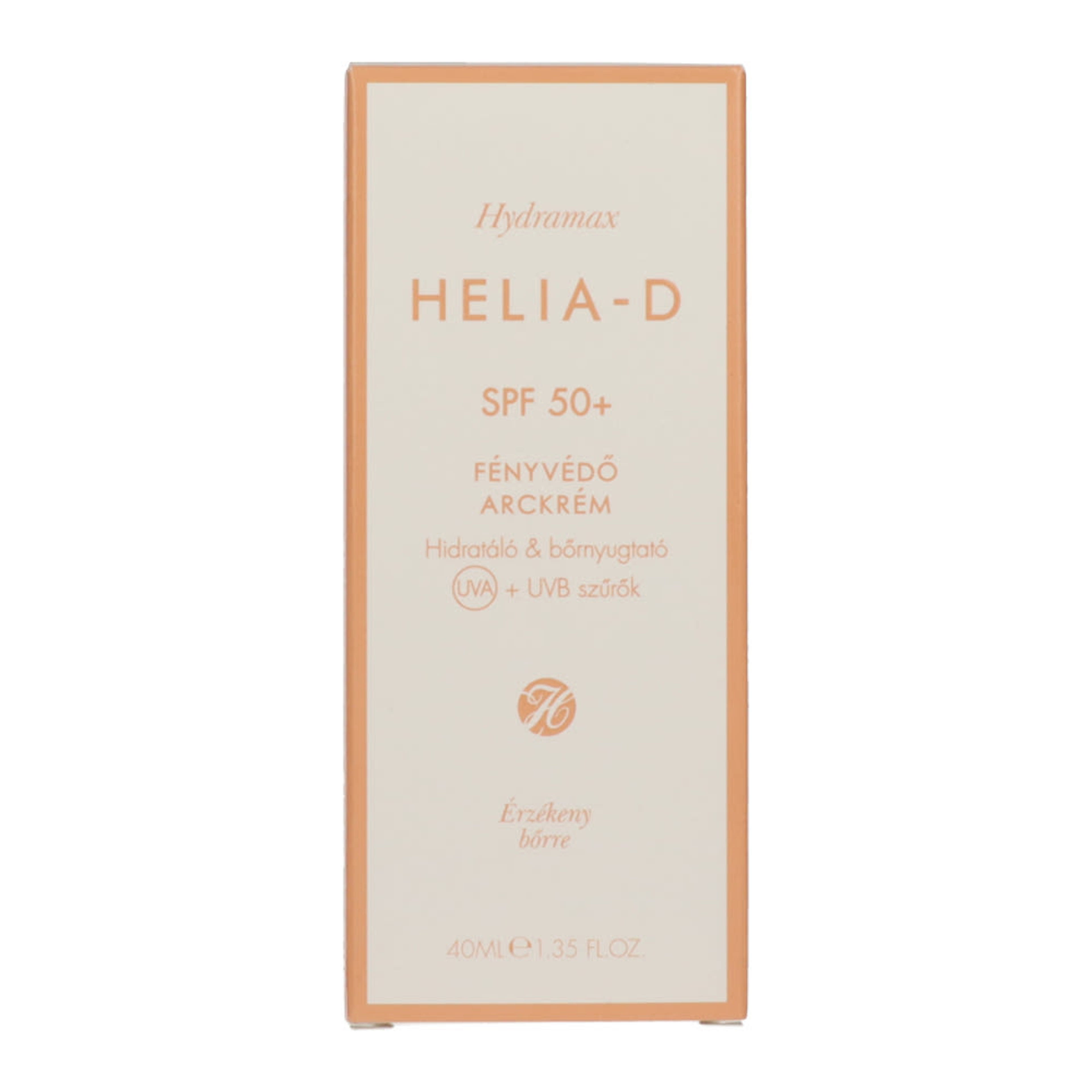Helia-D Hydramax fényvédő arckrém érzékeny bőrre SPF50+ - 40 ml