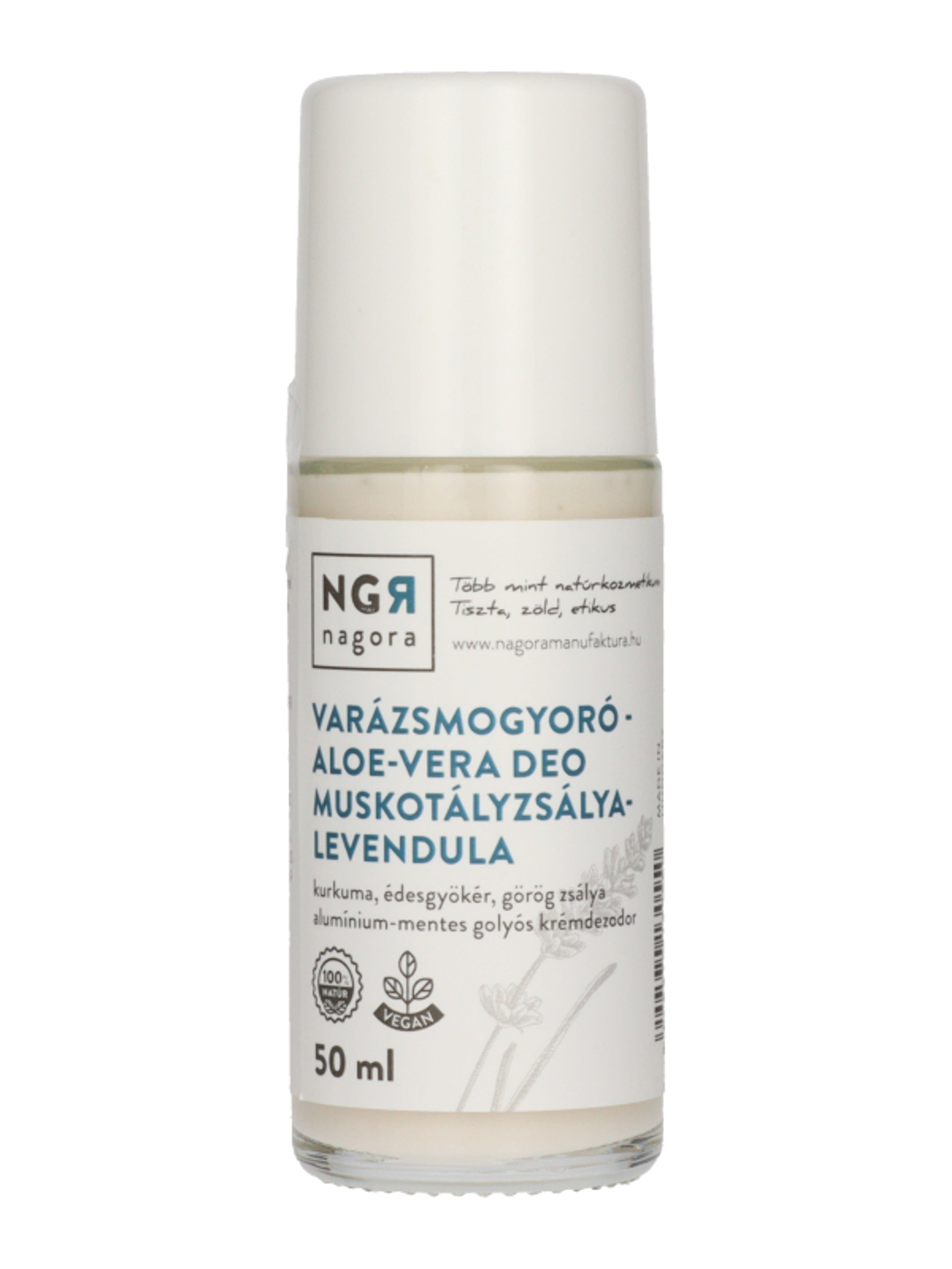 Nagora Varázsmogyoró Aloe Vera deo muskotályzsálya-levendula - 50 ml