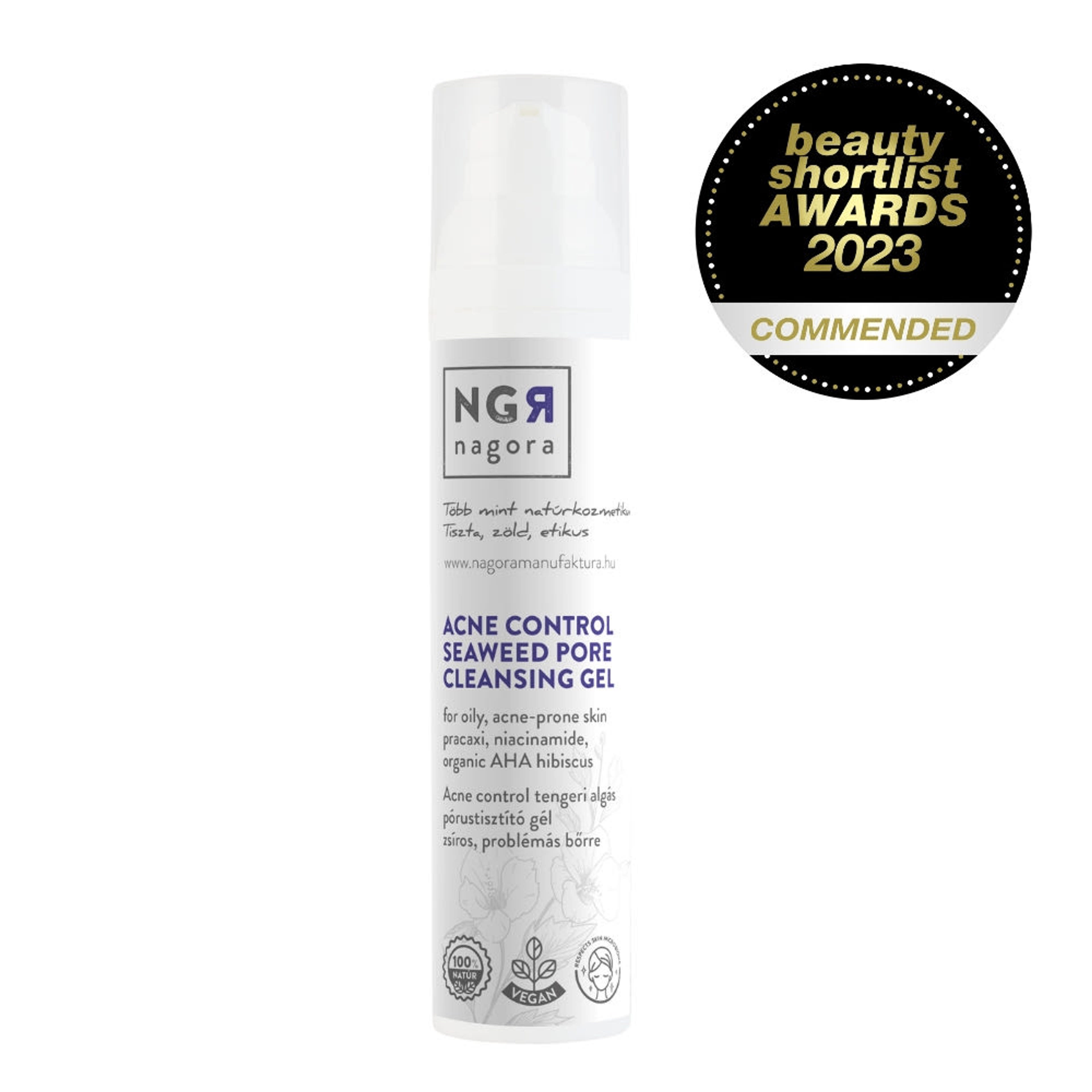 Nagora Acne Control tengeri algás pórustisztító gél - 100 ml